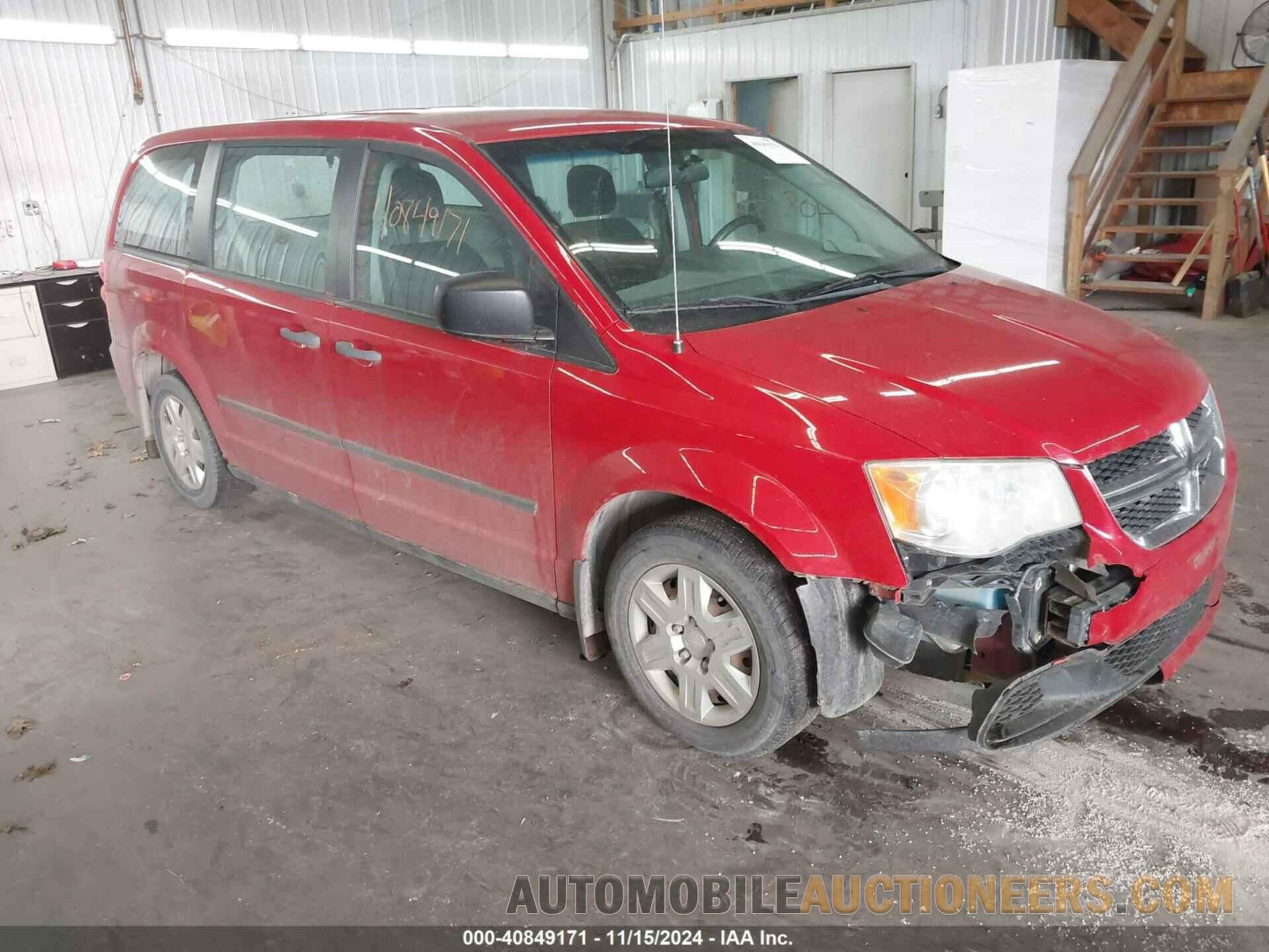 2C4RDGBG8CR366507 DODGE GRAND CARAVAN 2012