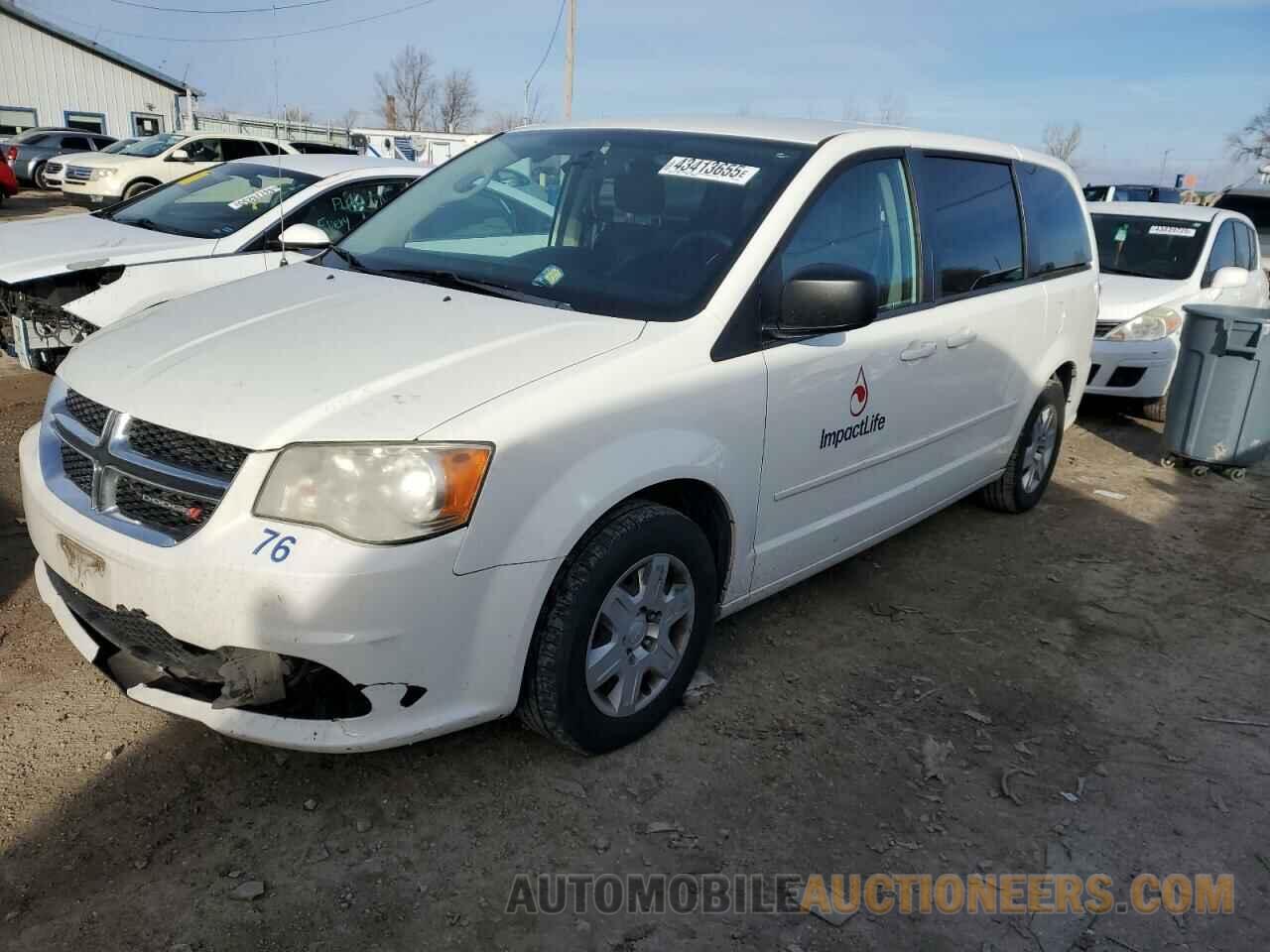 2C4RDGBG9CR259885 DODGE CARAVAN 2012