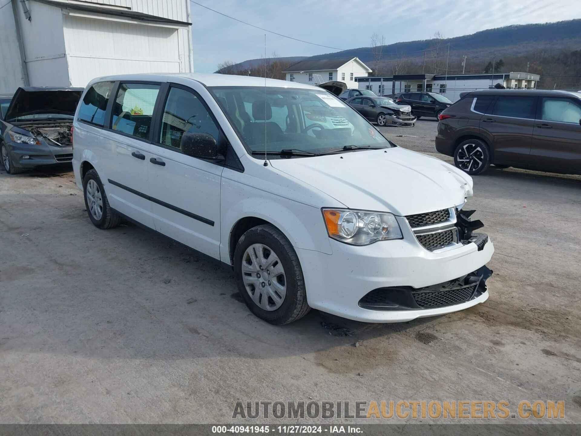 2C4RDGBGXGR192560 DODGE GRAND CARAVAN 2016