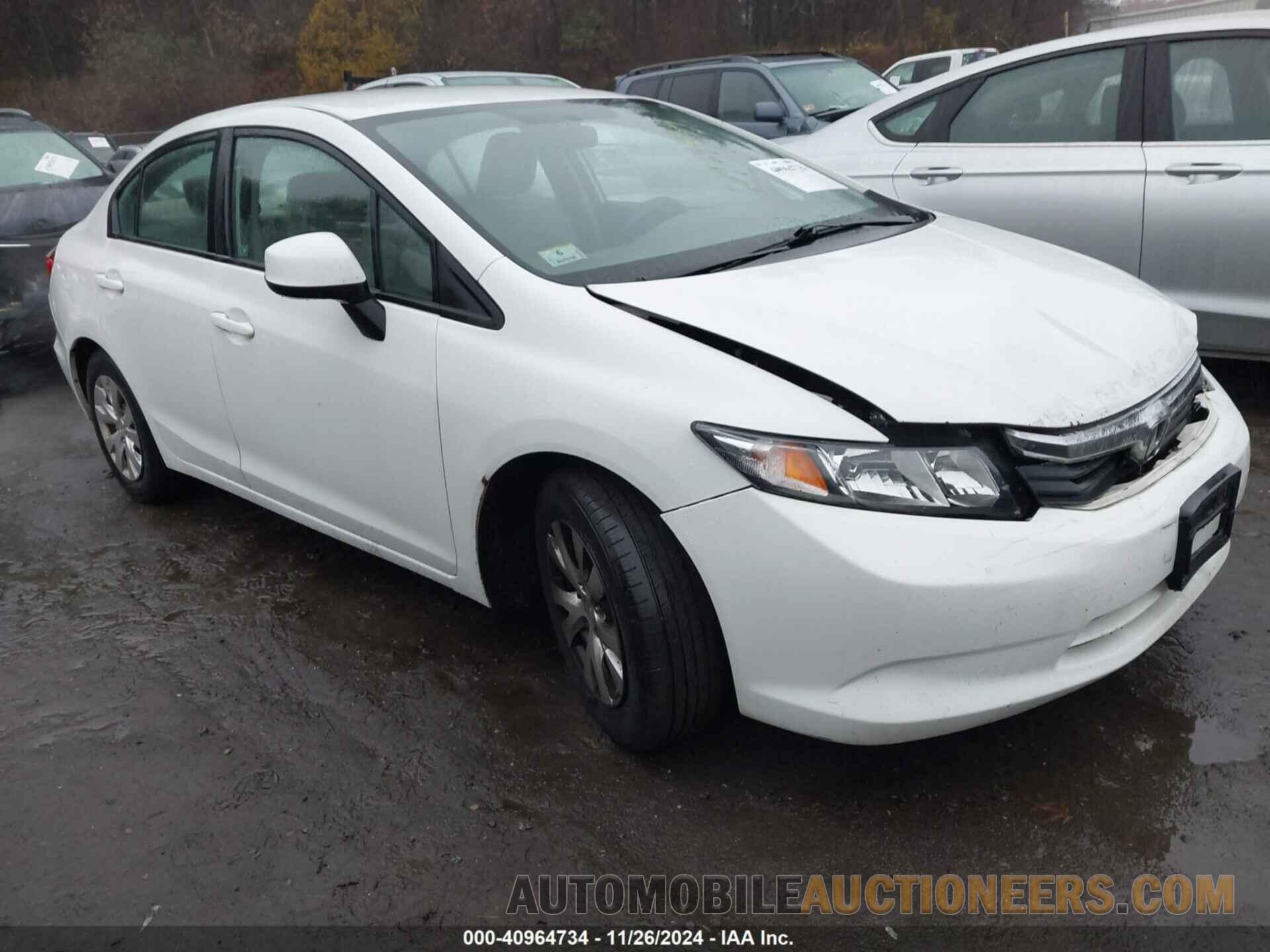 2HGFB2F52CH558274 HONDA CIVIC 2012