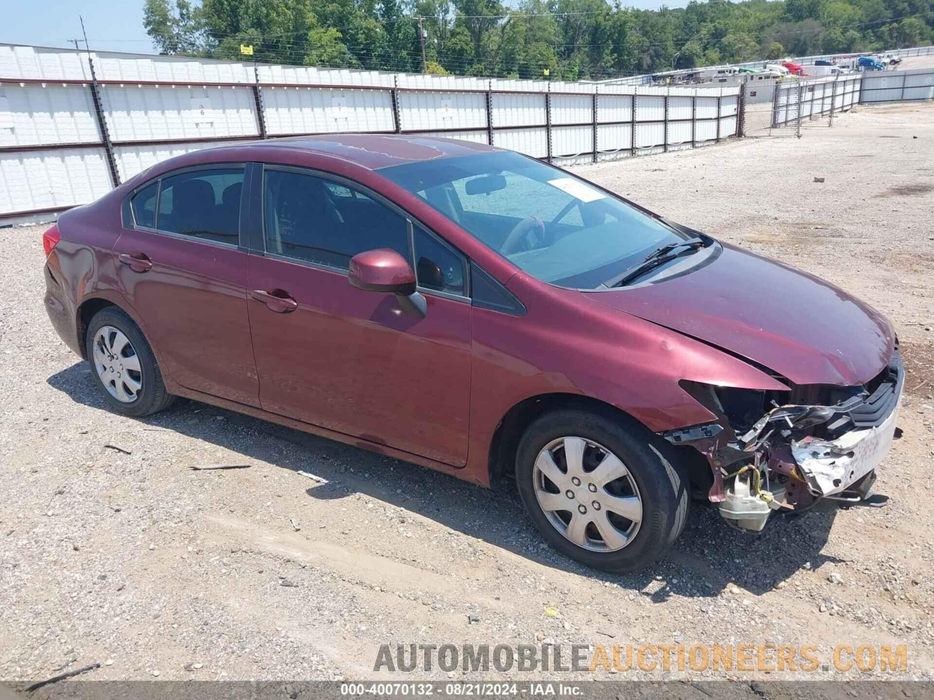 2HGFB2F58CH562524 HONDA CIVIC 2012