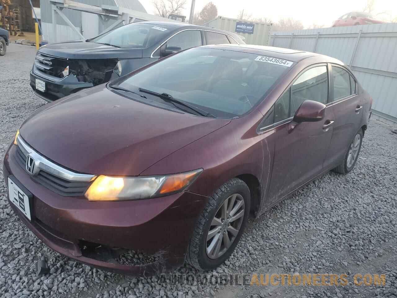 2HGFB2F81CH537877 HONDA CIVIC 2012