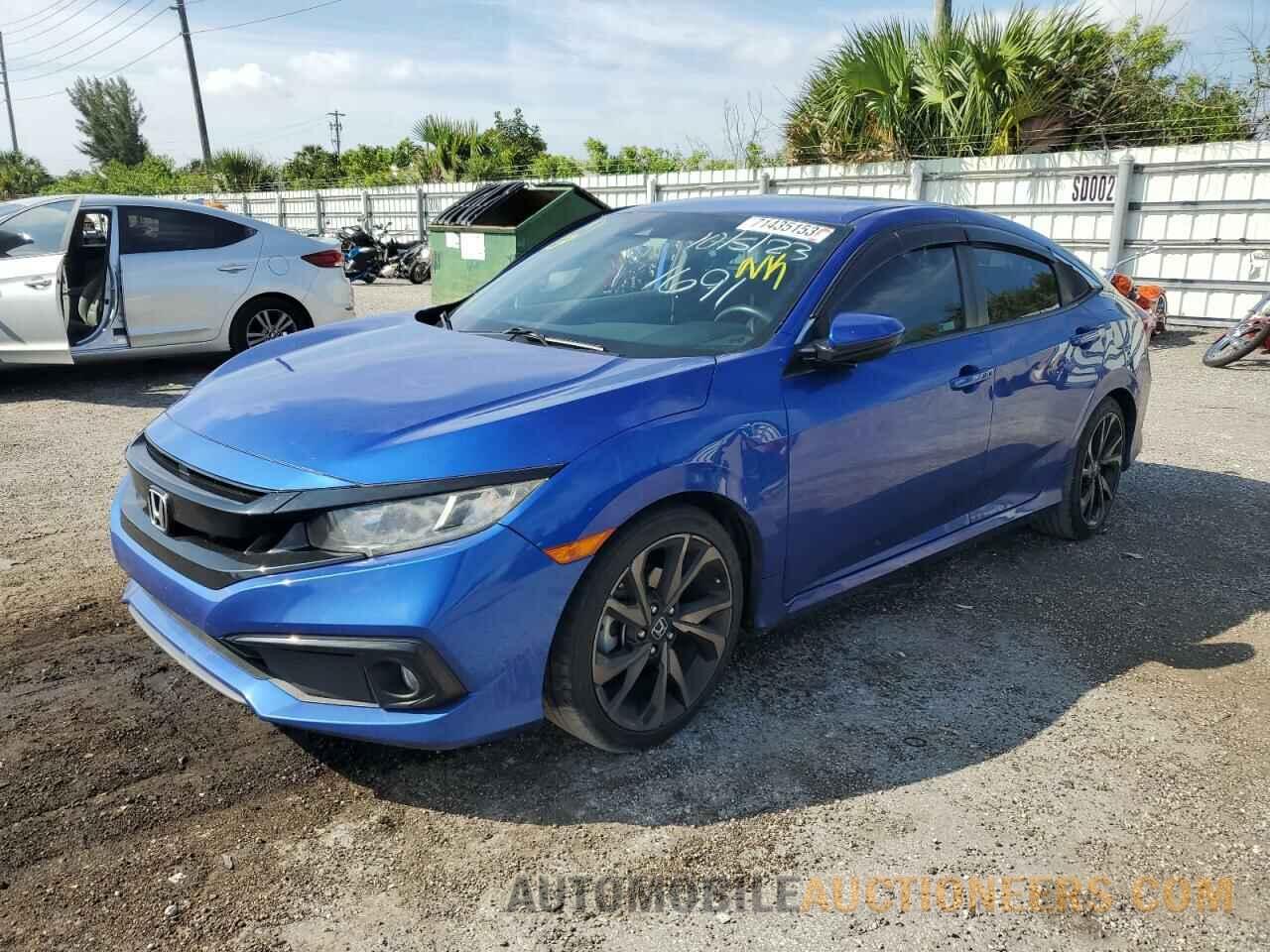 2HGFC2F86KH511691 HONDA CIVIC 2019