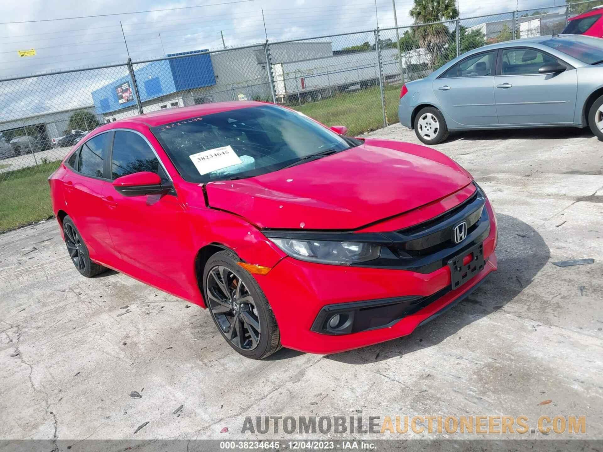 2HGFC2F86KH516633 HONDA CIVIC 2019