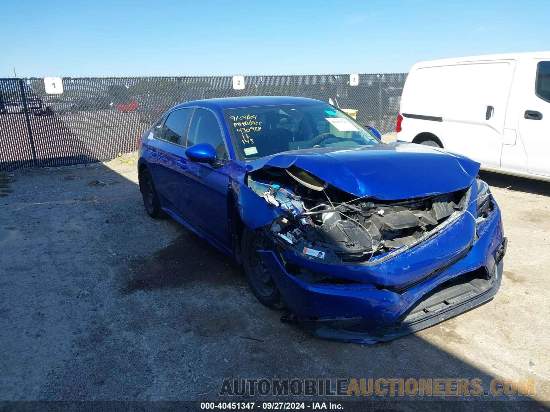 2HGFE2F27NH548596 HONDA CIVIC 2022