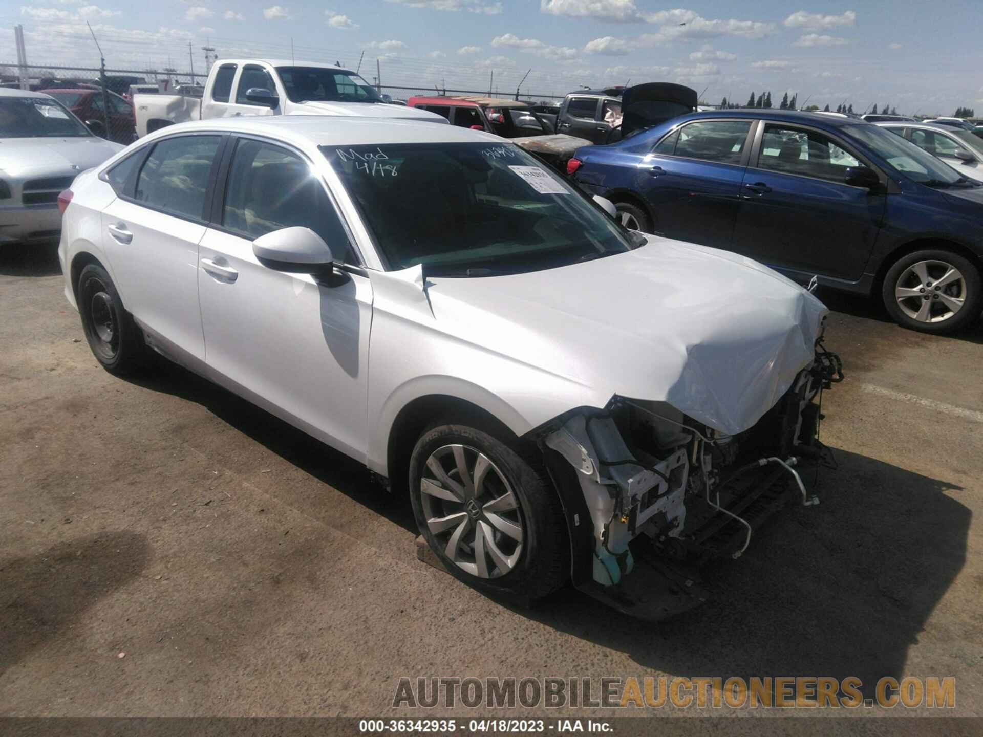 2HGFE2F2XNH507279 HONDA CIVIC SEDAN 2022