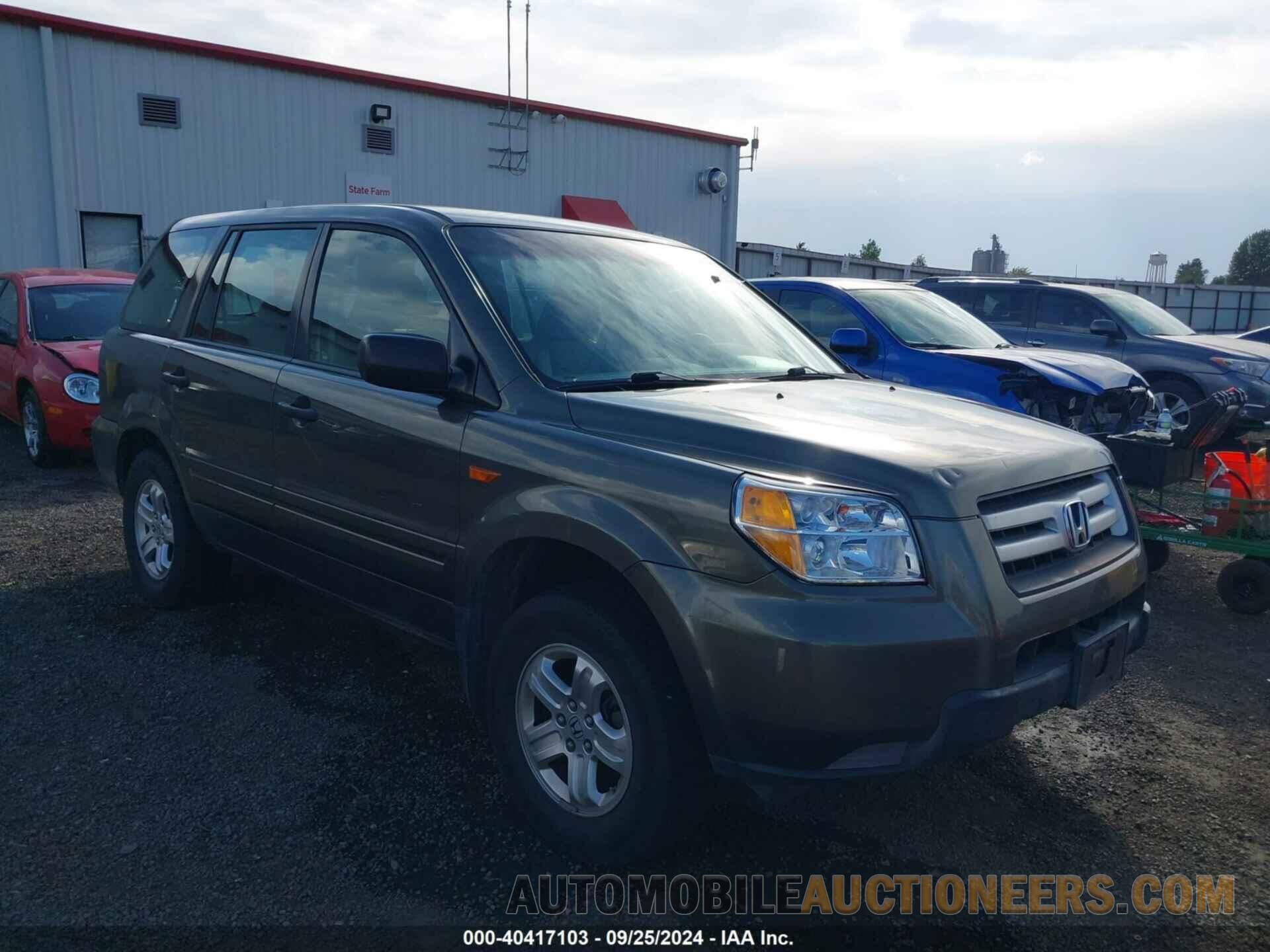 2HKYF18146H521223 HONDA PILOT 2006