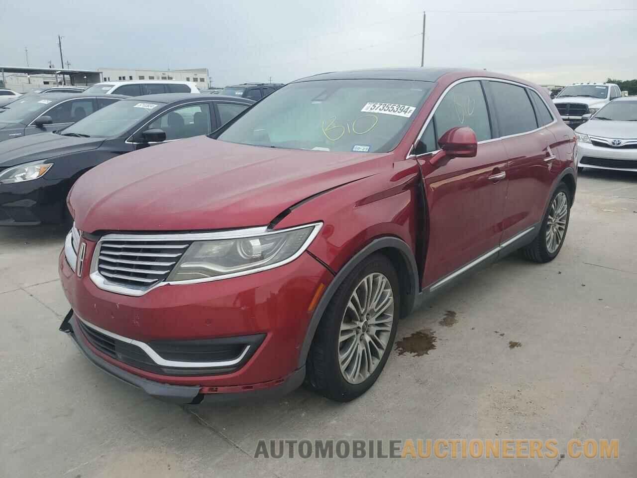 2LMPJ6LR0GBL31369 LINCOLN MKX 2016