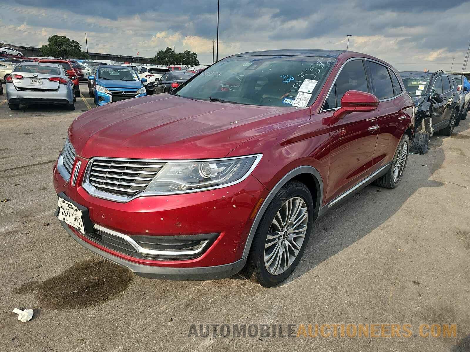 2LMPJ6LR4HBL53988 Lincoln MKX 2017