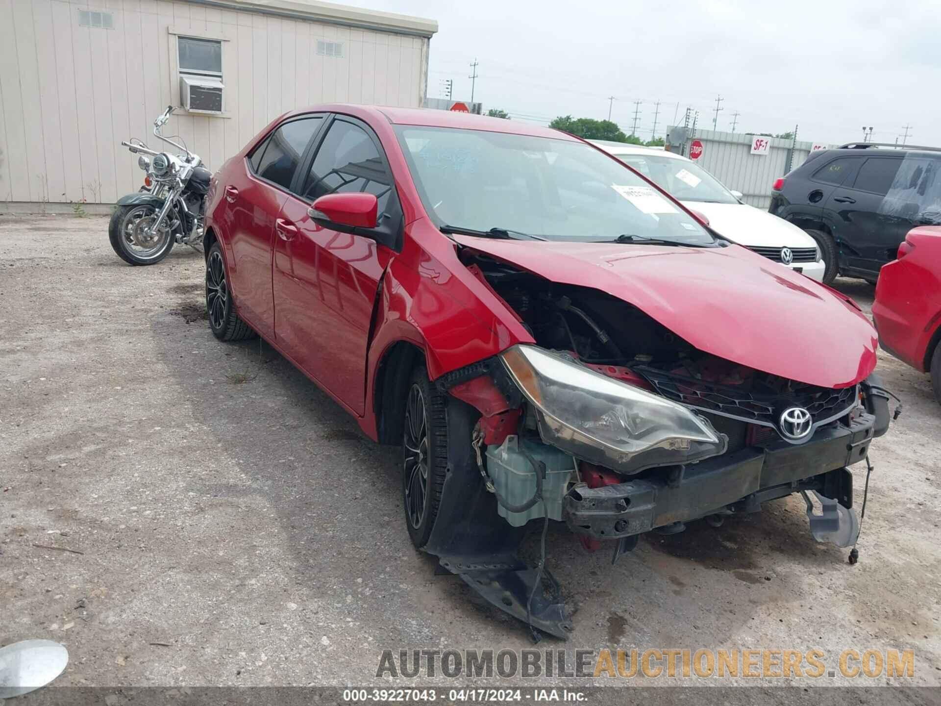 2T1BURHE0FC331287 TOYOTA COROLLA 2015