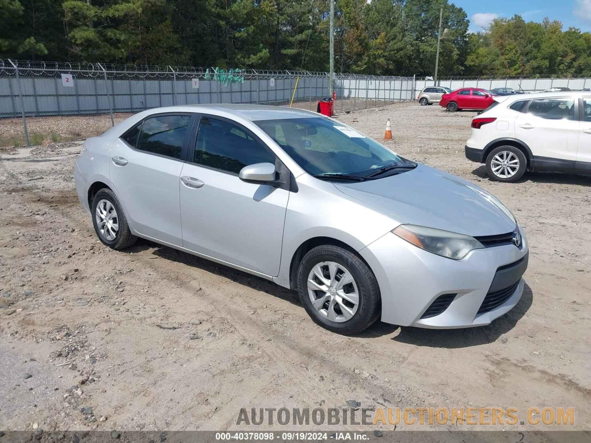 2T1BURHE0FC369912 TOYOTA COROLLA 2015