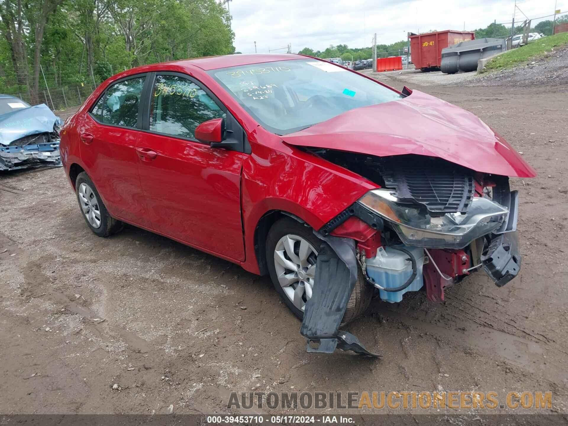 2T1BURHE0GC549599 TOYOTA COROLLA 2016