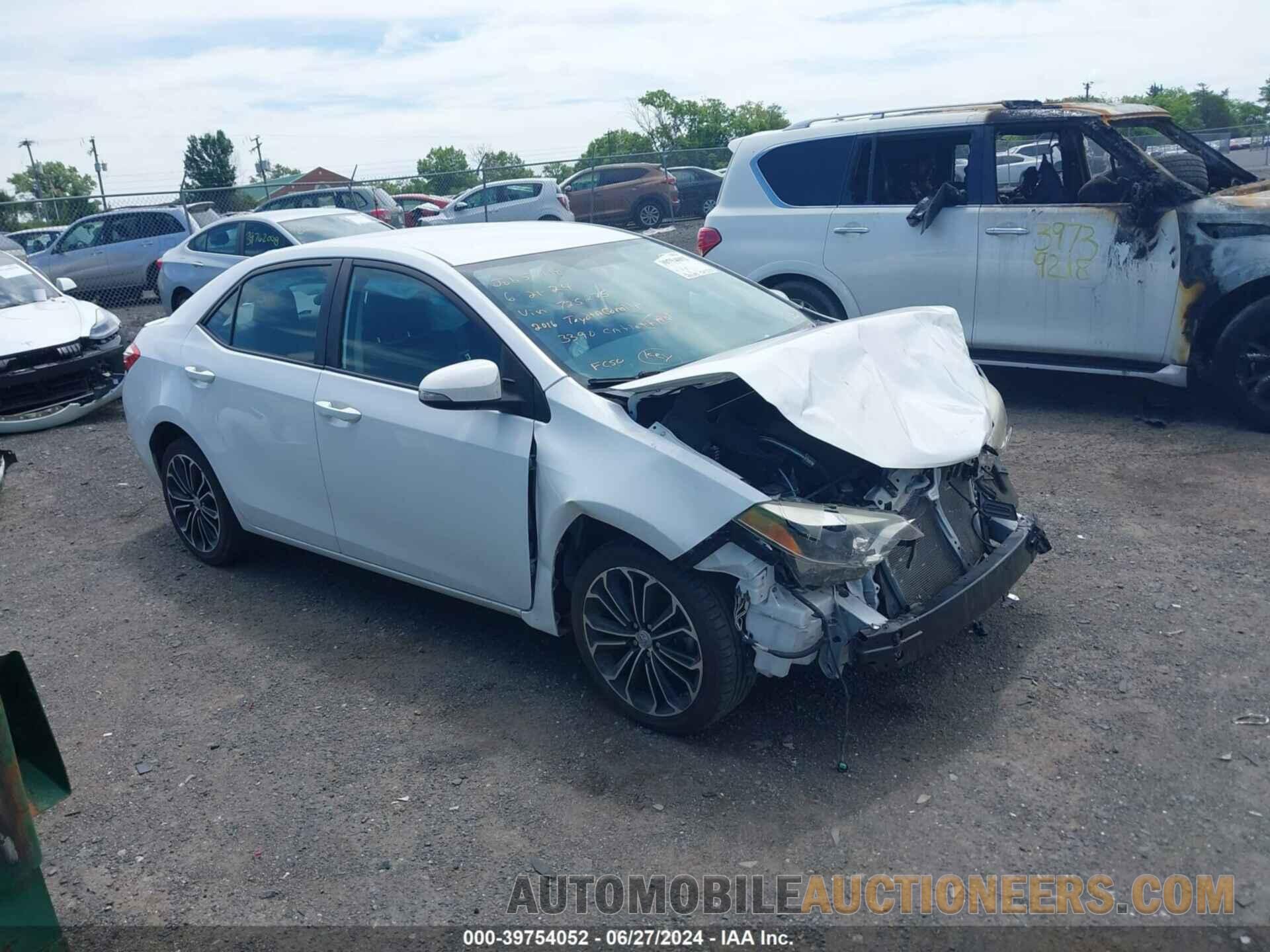 2T1BURHE0GC725275 TOYOTA COROLLA 2016