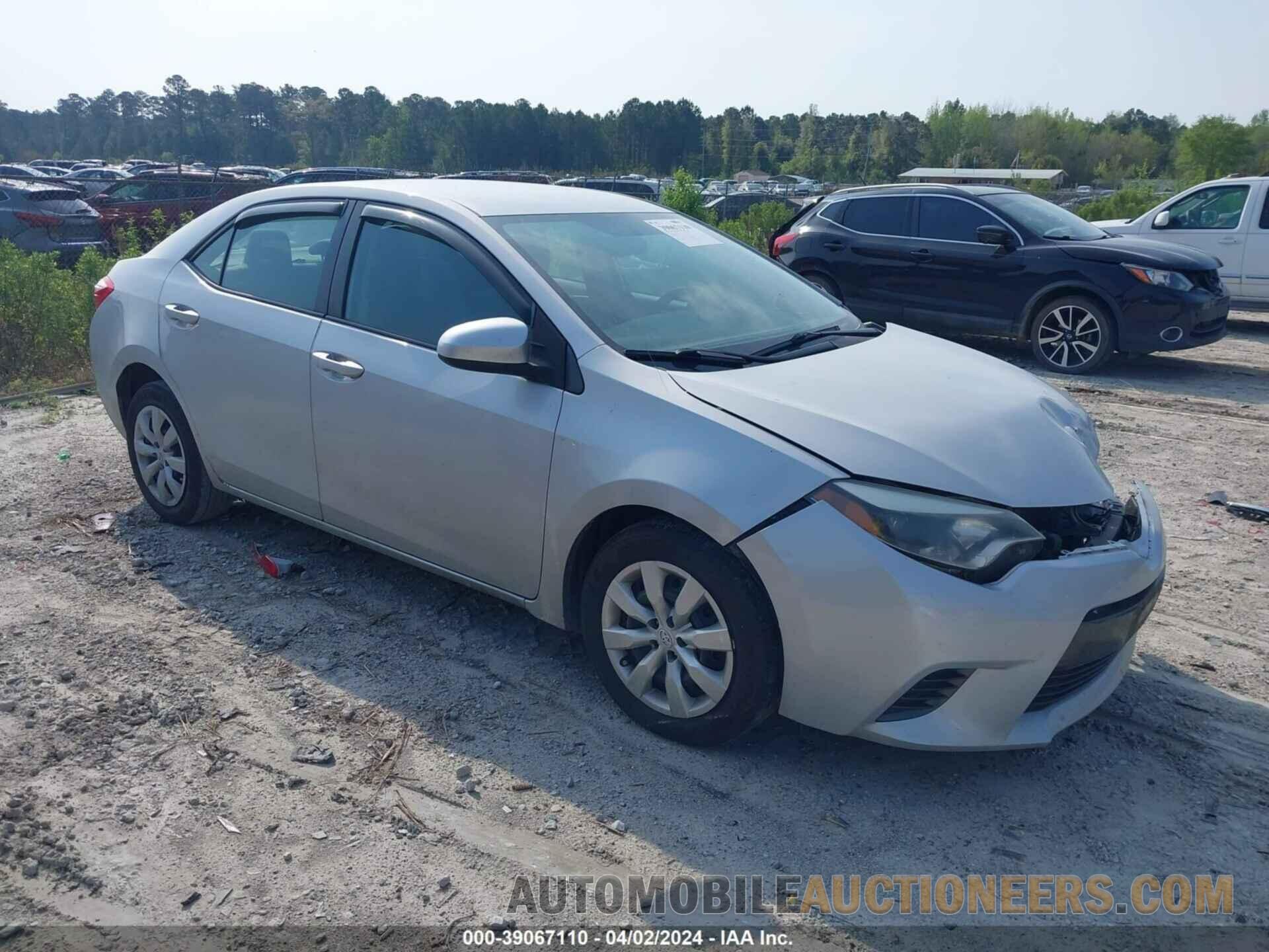 2T1BURHE1FC287512 TOYOTA COROLLA 2015