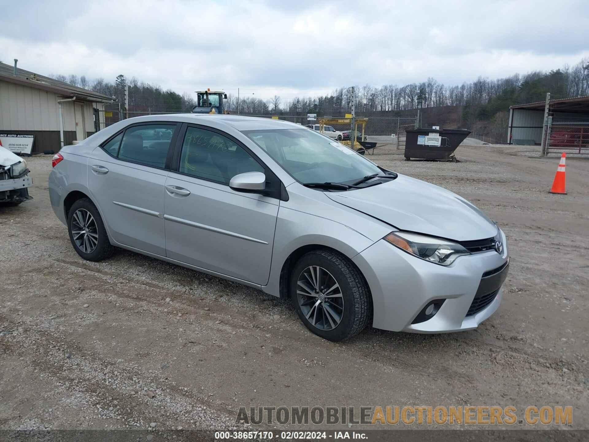 2T1BURHE1GC567299 TOYOTA COROLLA 2016