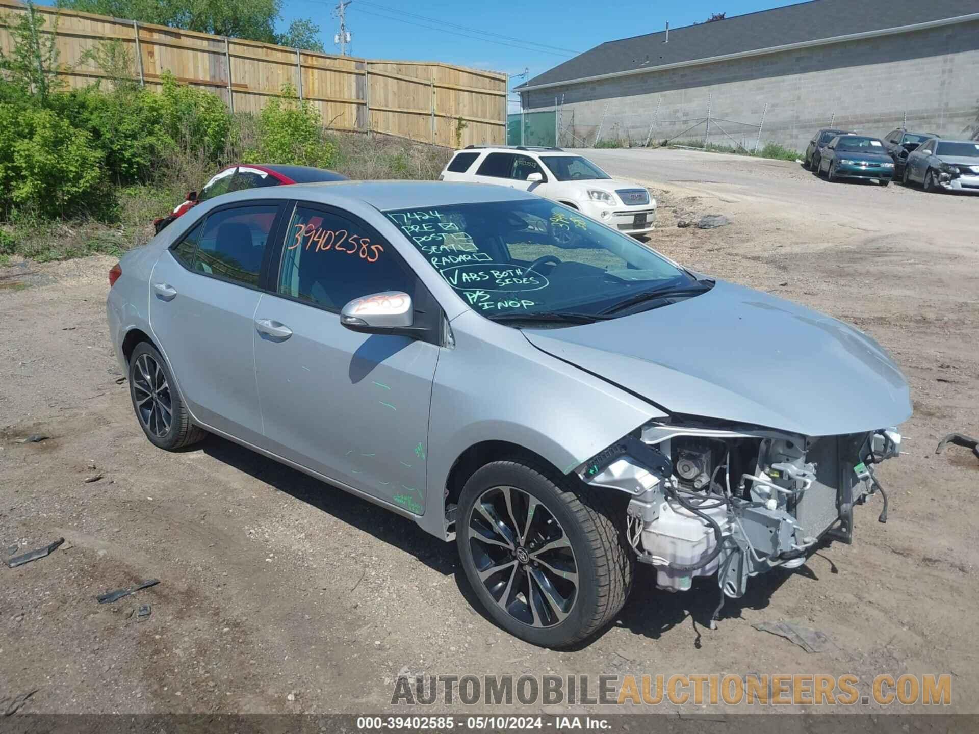 2T1BURHE1KC208284 TOYOTA COROLLA 2019