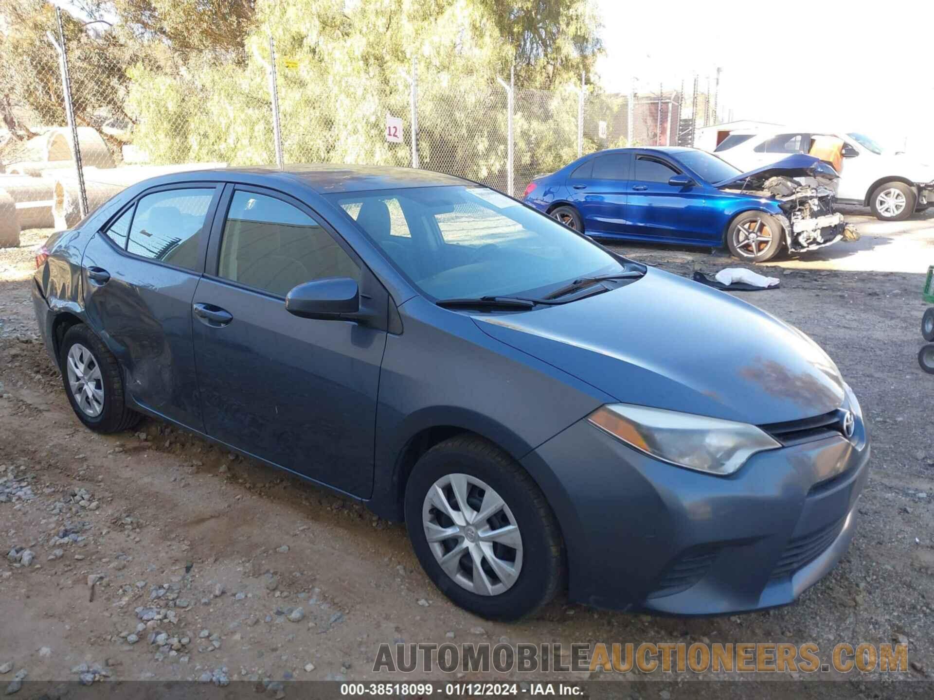 2T1BURHE2FC395749 TOYOTA COROLLA 2015