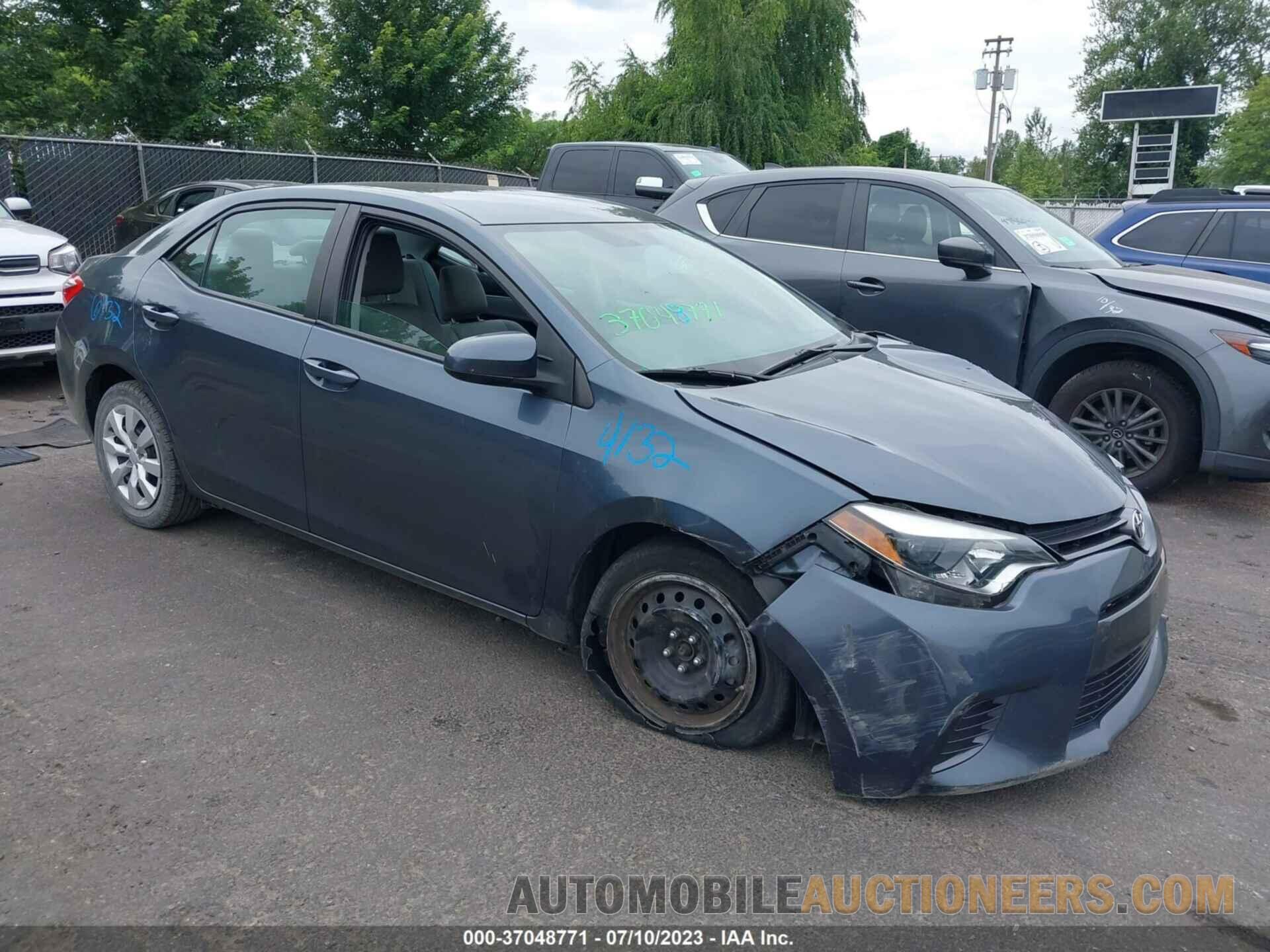 2T1BURHE2GC630314 TOYOTA COROLLA 2016