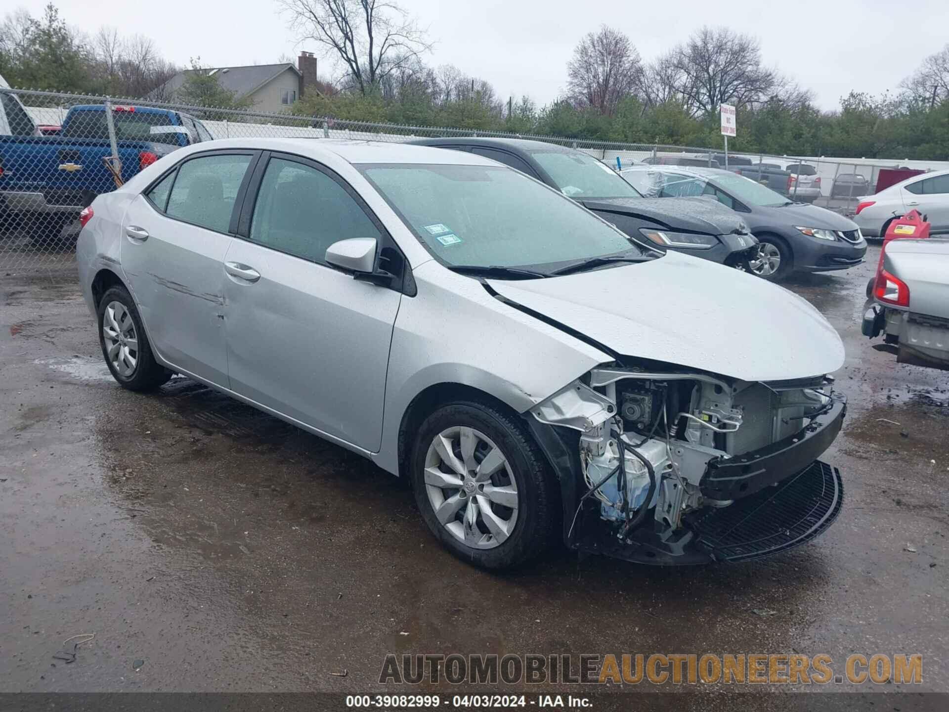 2T1BURHE2GC643564 TOYOTA COROLLA 2016