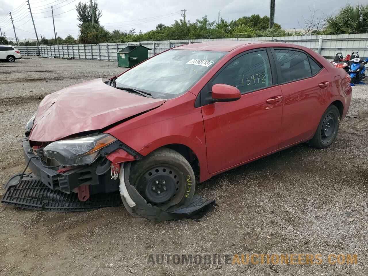 2T1BURHE2JC002227 TOYOTA COROLLA 2018