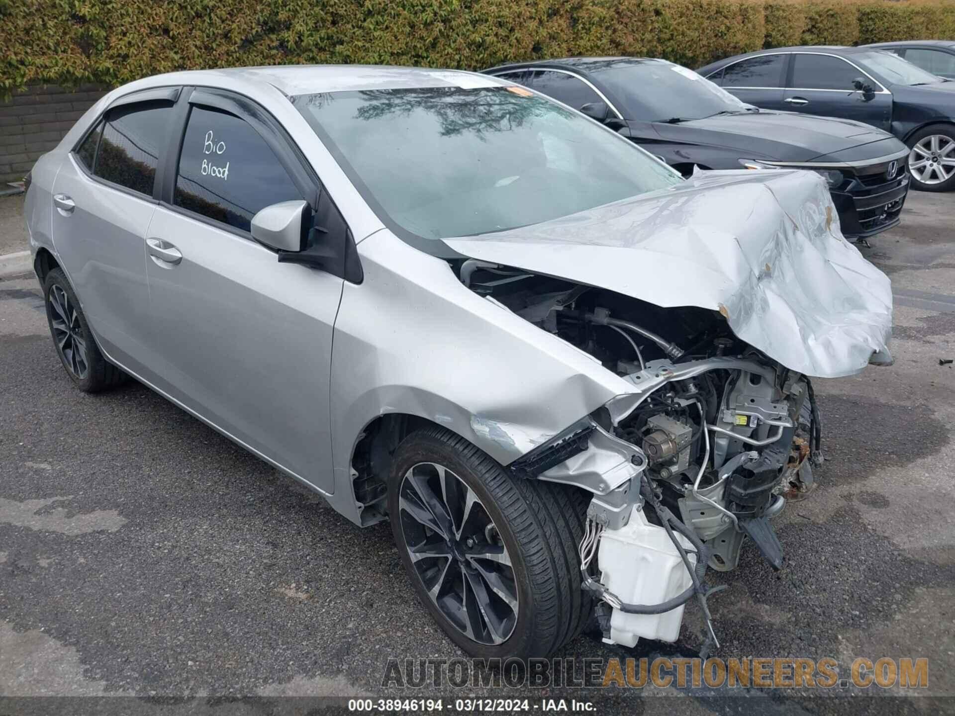 2T1BURHE3KC171674 TOYOTA COROLLA 2019