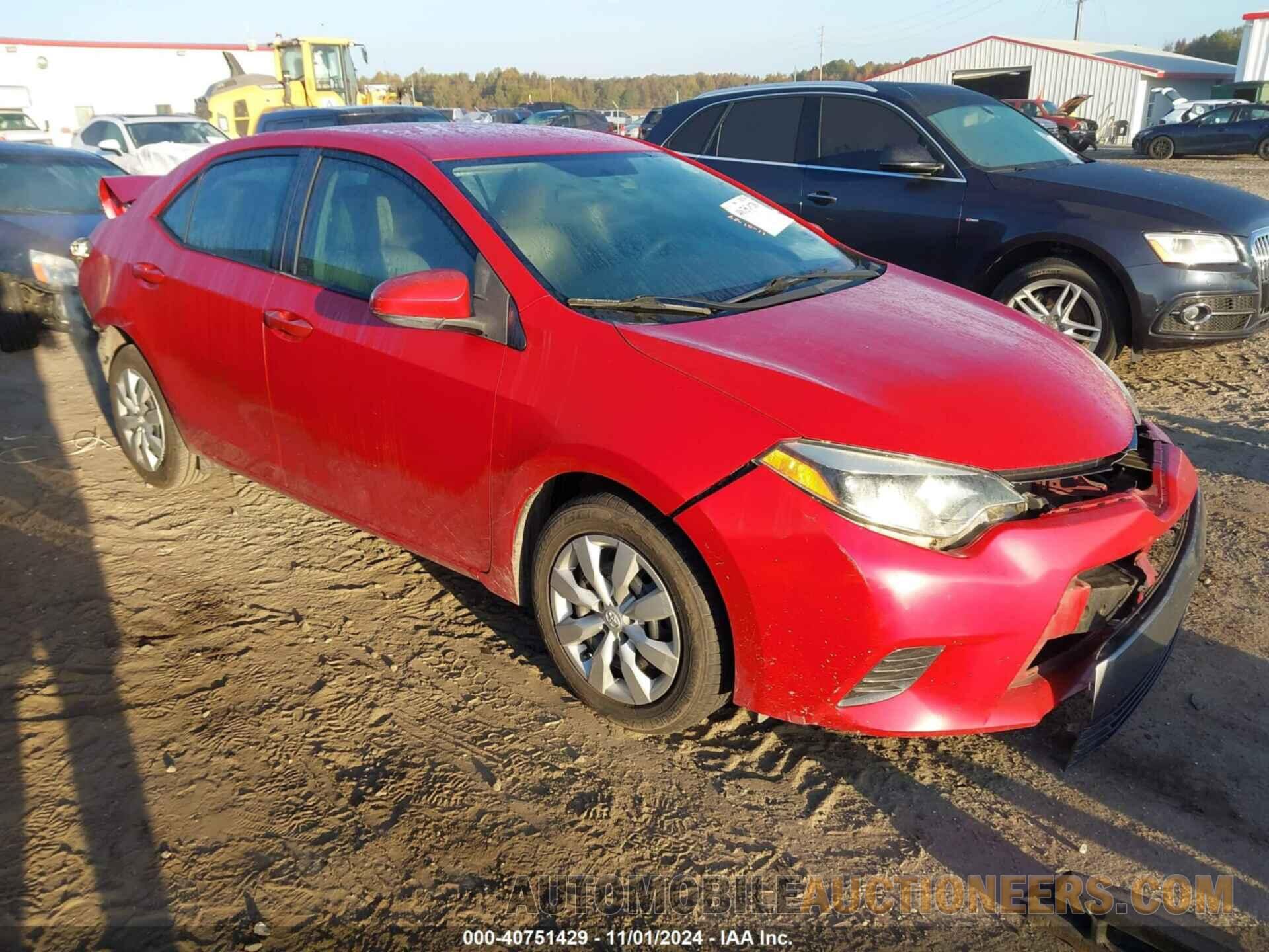 2T1BURHE4FC465705 TOYOTA COROLLA 2015