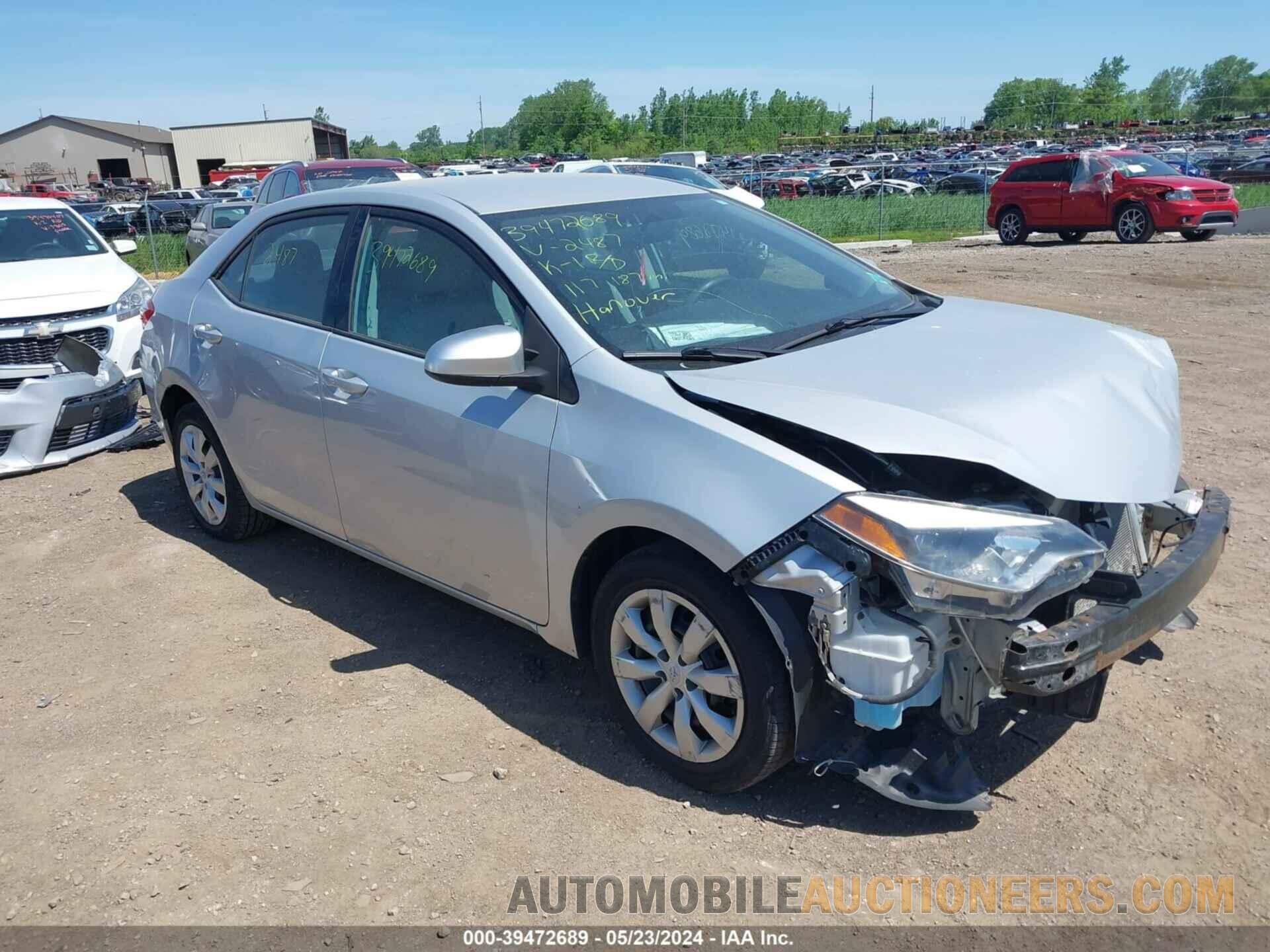 2T1BURHE6FC232487 TOYOTA COROLLA 2015