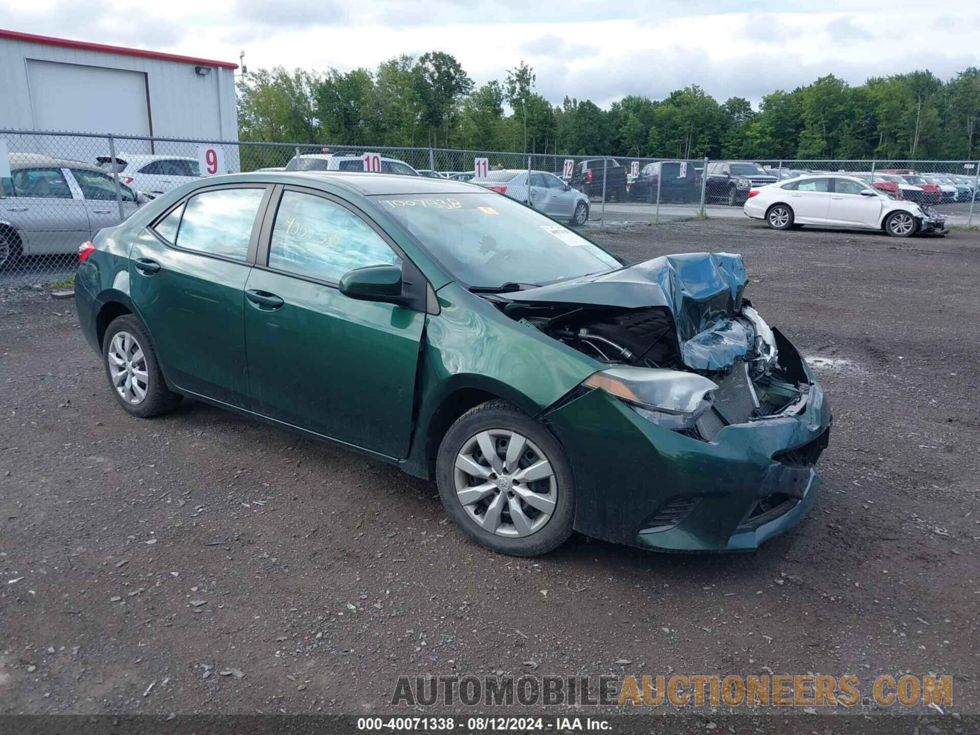 2T1BURHE6FC297145 TOYOTA COROLLA 2015