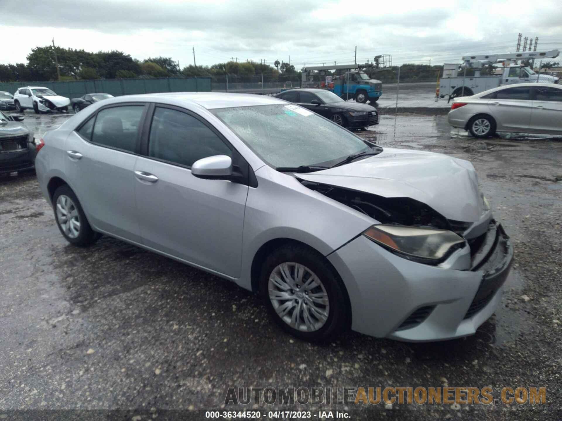 2T1BURHE6FC392224 TOYOTA COROLLA 2015