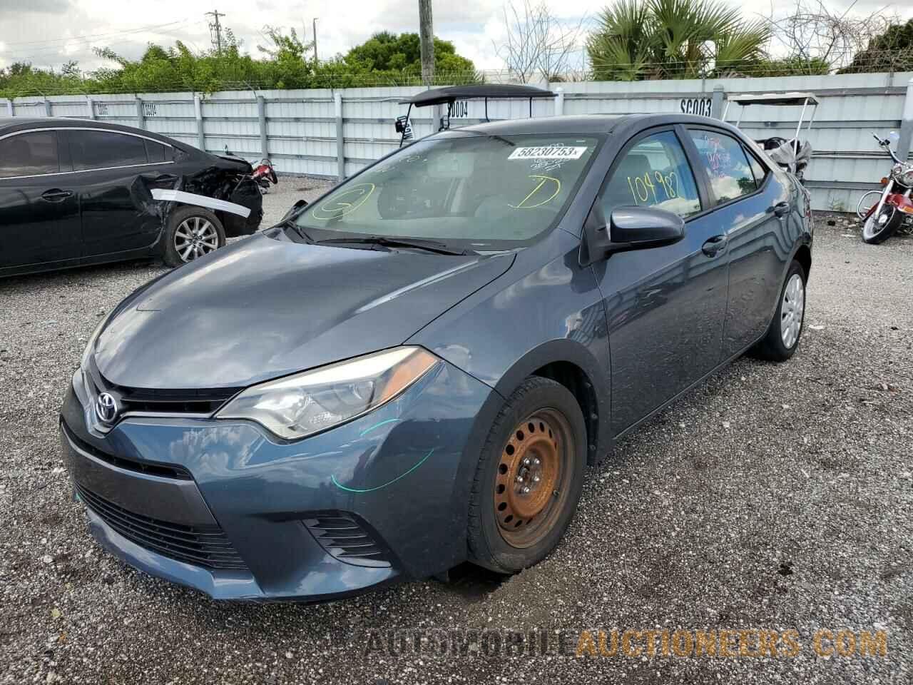 2T1BURHE7FC350239 TOYOTA COROLLA 2015