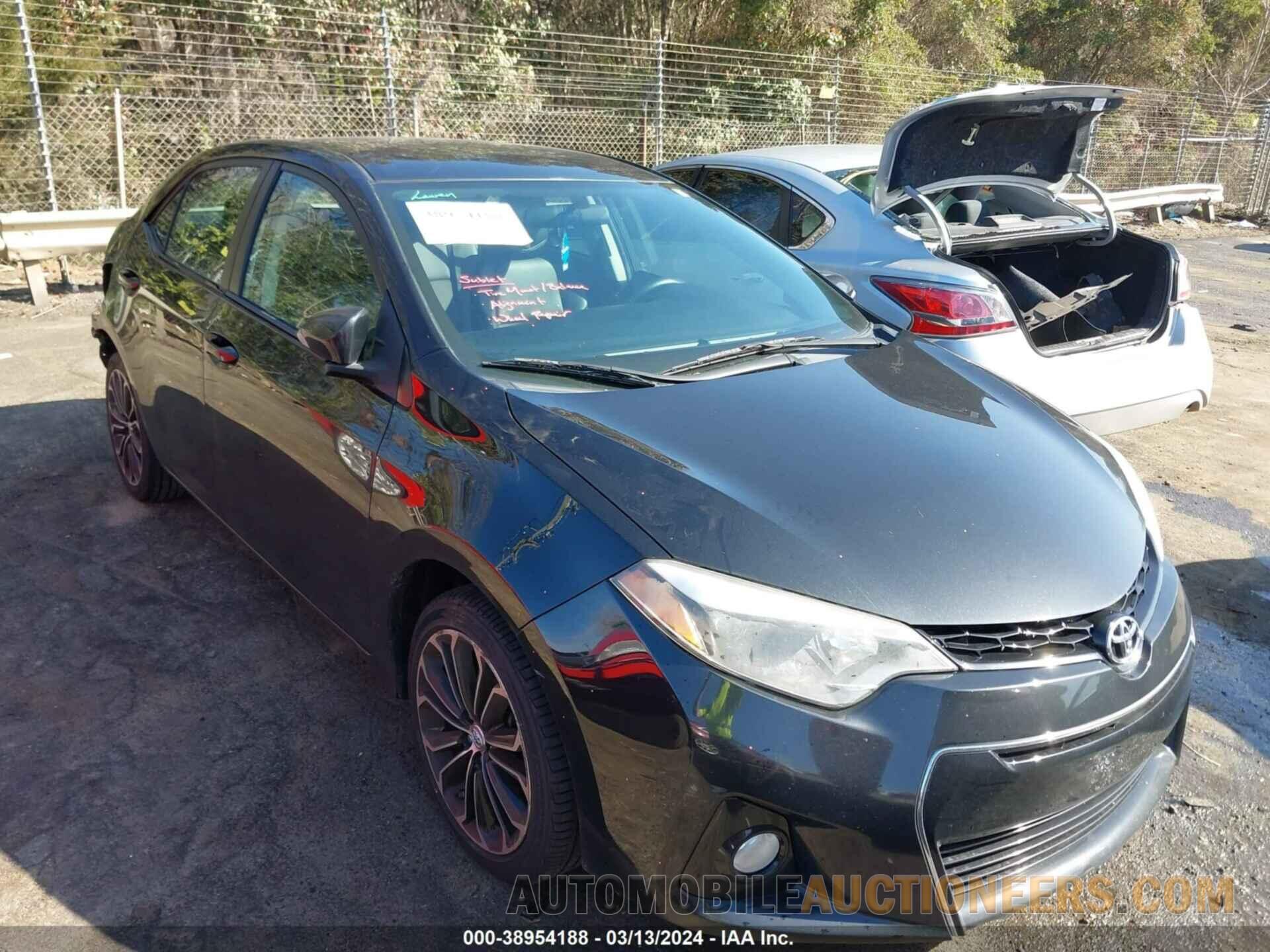 2T1BURHE9FC364627 TOYOTA COROLLA 2015