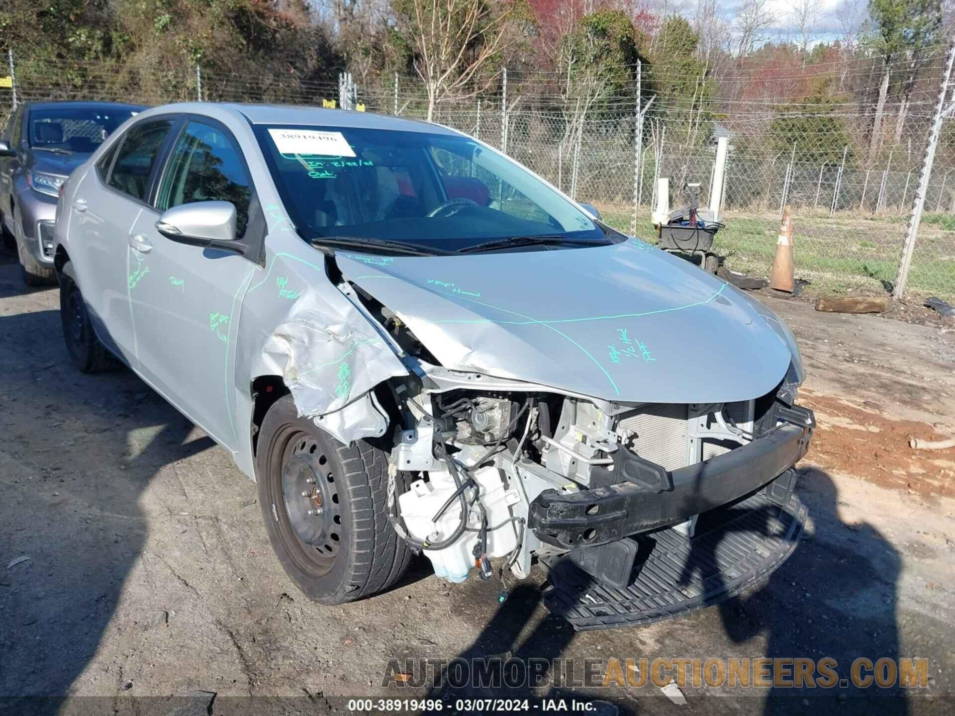 2T1BURHE9GC504399 TOYOTA COROLLA 2016