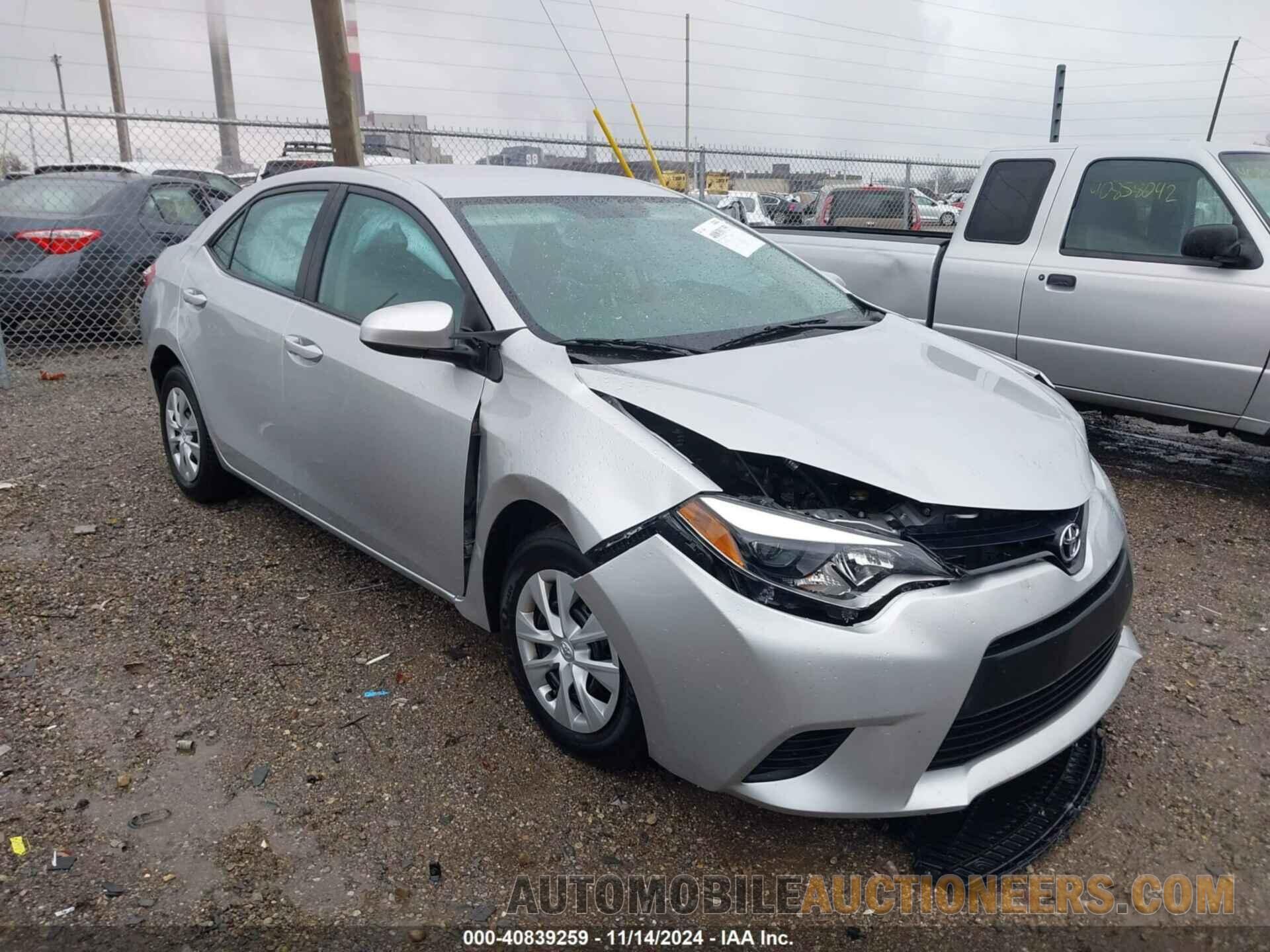 2T1BURHE9GC589549 TOYOTA COROLLA 2016