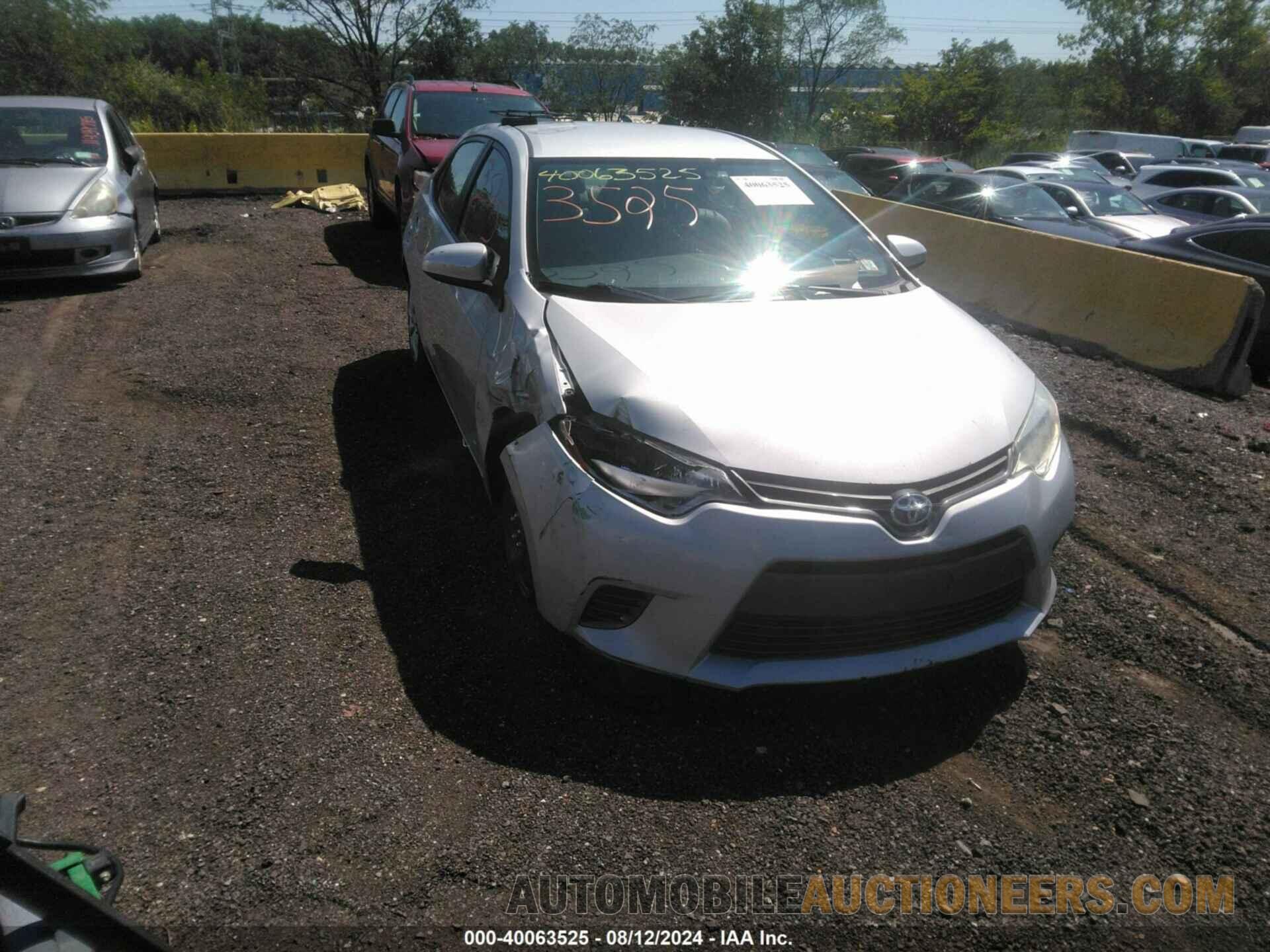 2T1BURHE9GC685312 TOYOTA COROLLA 2016