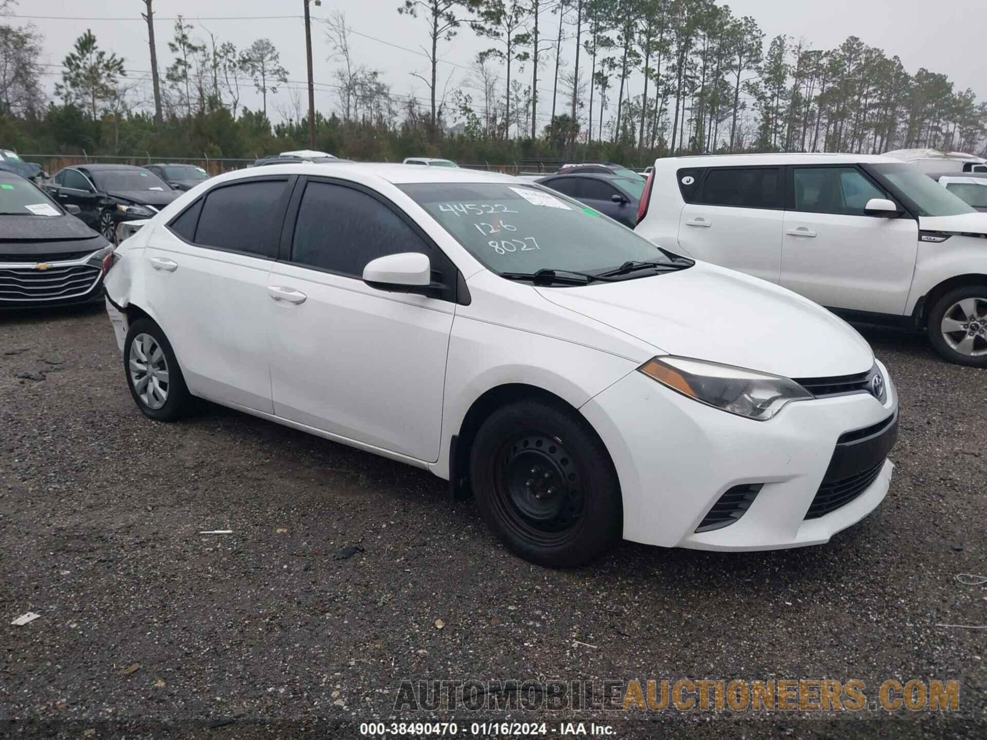 2T1BURHEXFC288027 TOYOTA COROLLA 2015