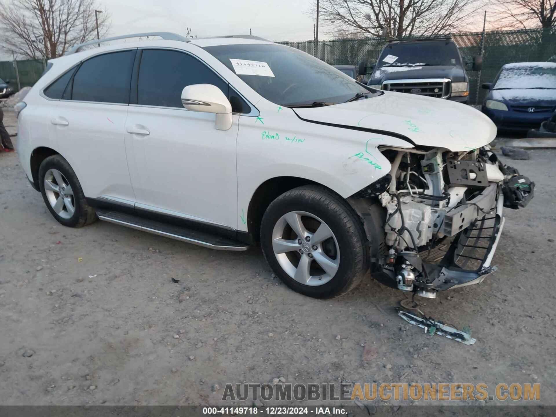 2T2BK1BA0DC224603 LEXUS RX 350 2013