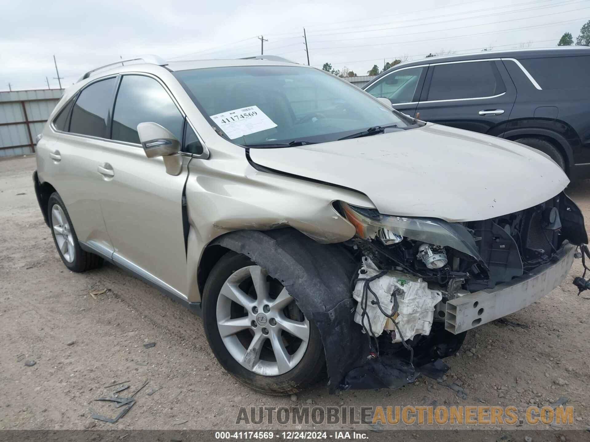 2T2BK1BA1BC115015 LEXUS RX 350 2011