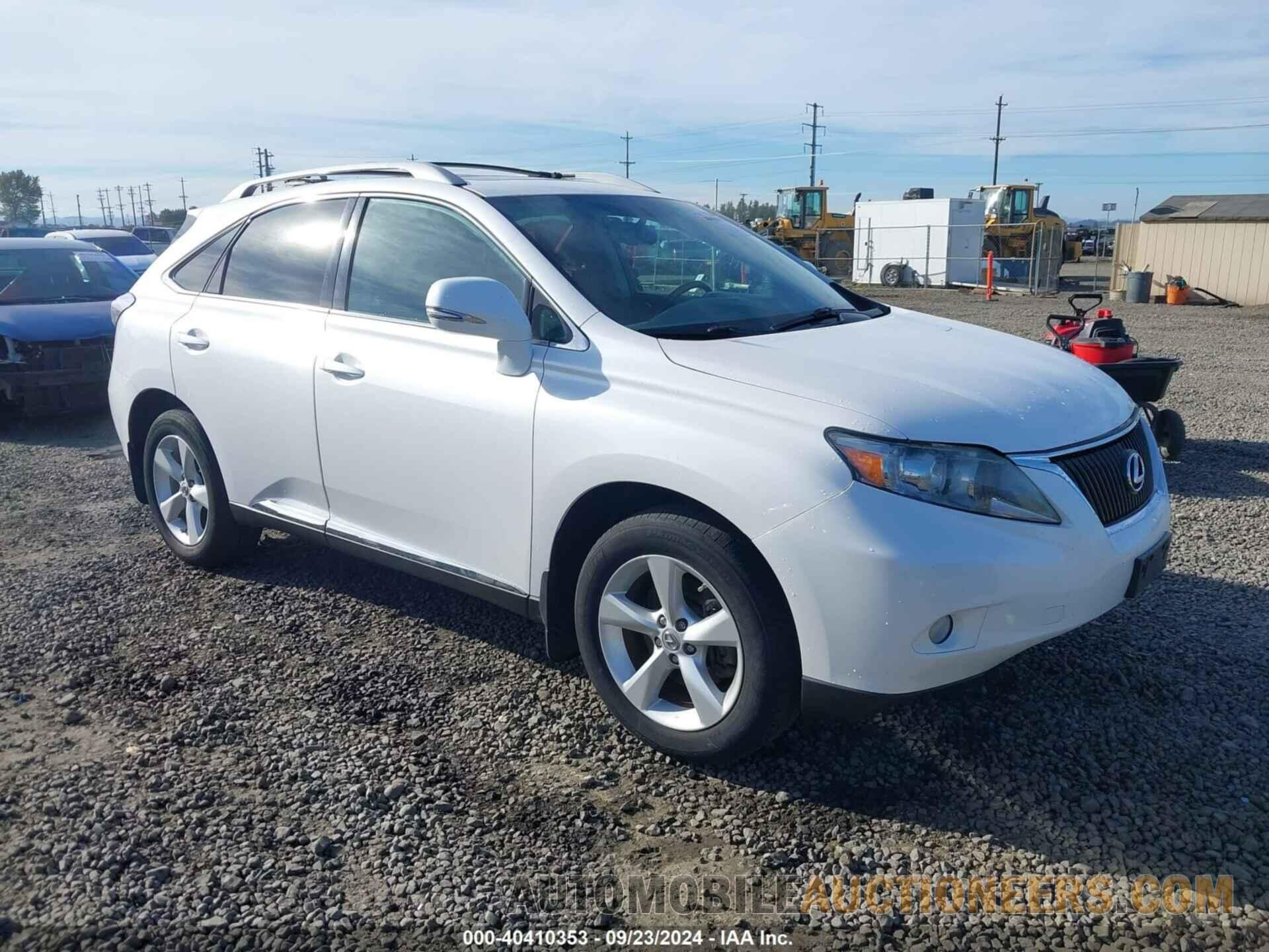 2T2BK1BA2CC127725 LEXUS RX 350 2012