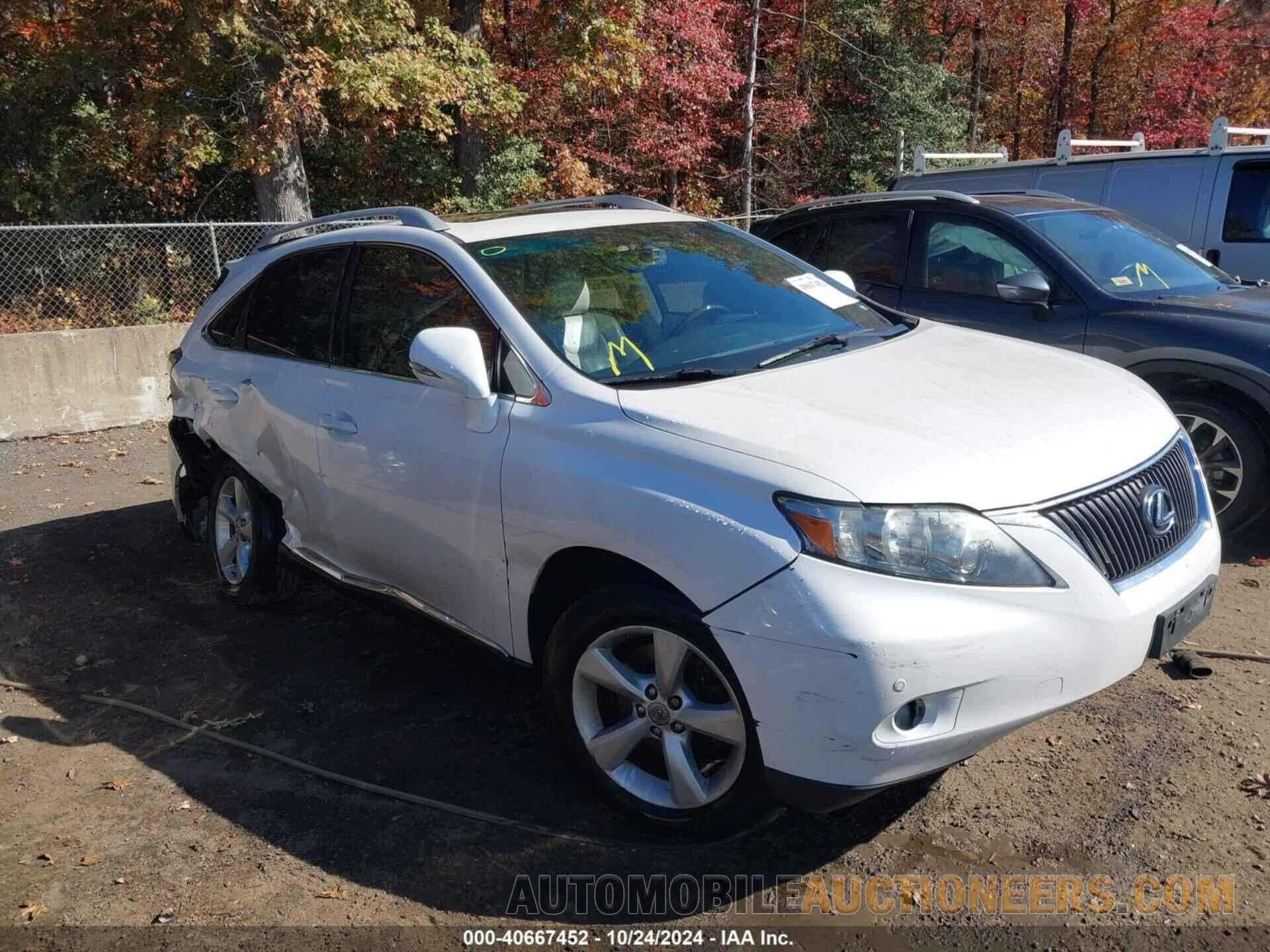 2T2BK1BA5CC121904 LEXUS RX 350 2012