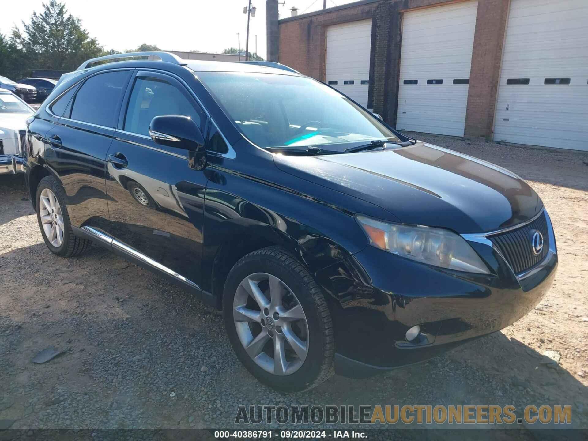 2T2BK1BA6BC092749 LEXUS RX 350 2011