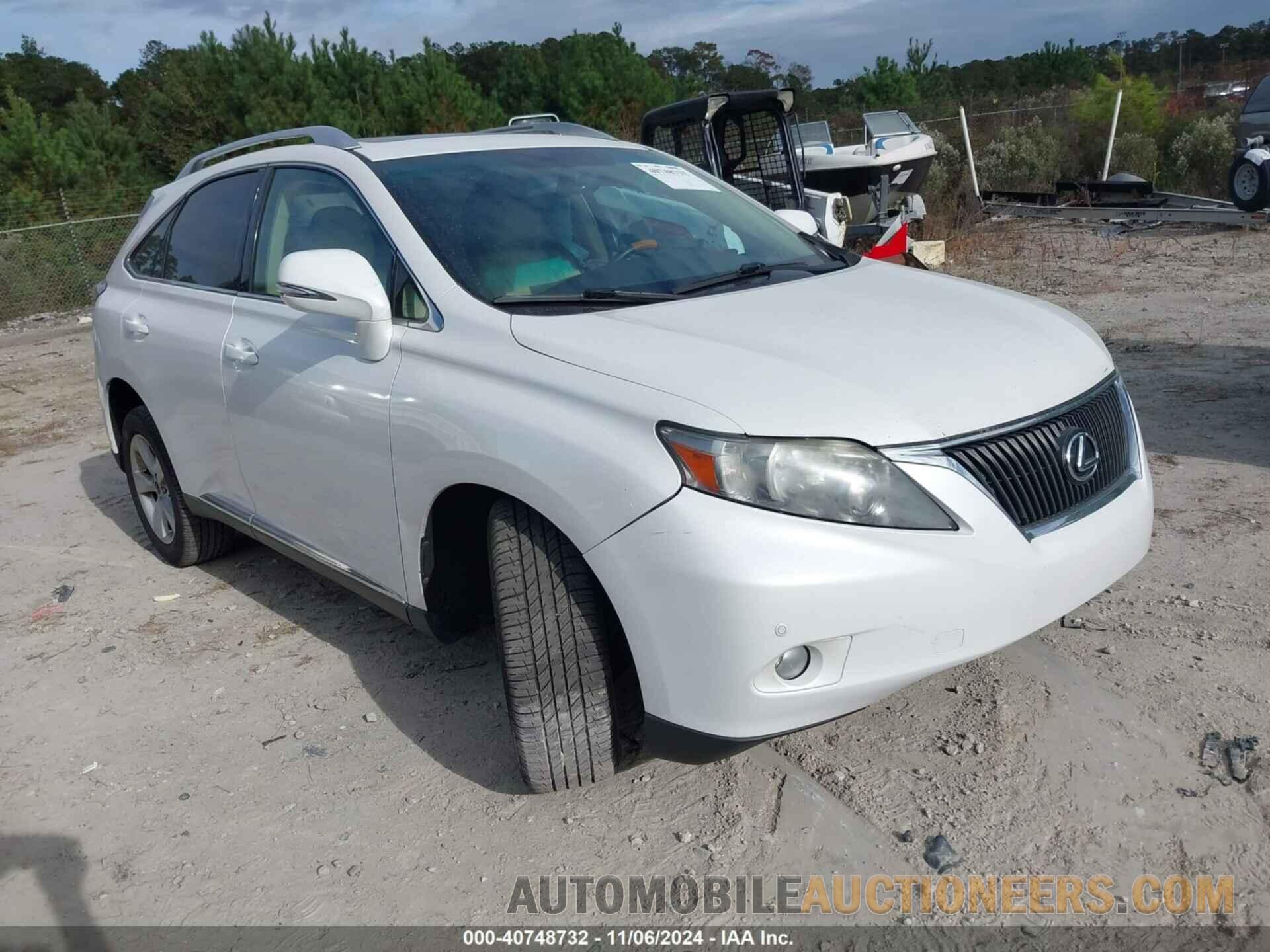 2T2BK1BA8CC151141 LEXUS RX 350 2012