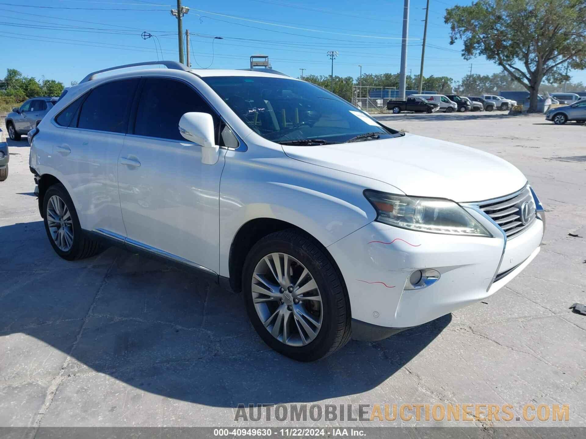 2T2BK1BA9DC193867 LEXUS RX 350 2013