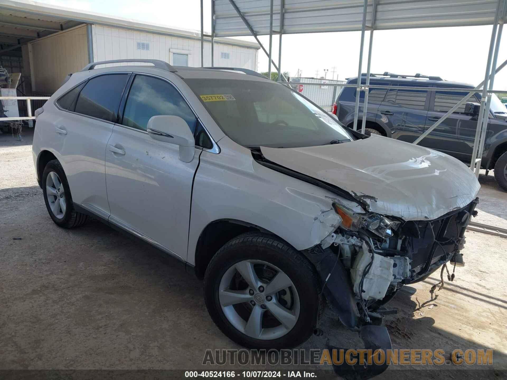 2T2BK1BAXCC130081 LEXUS RX 350 2012