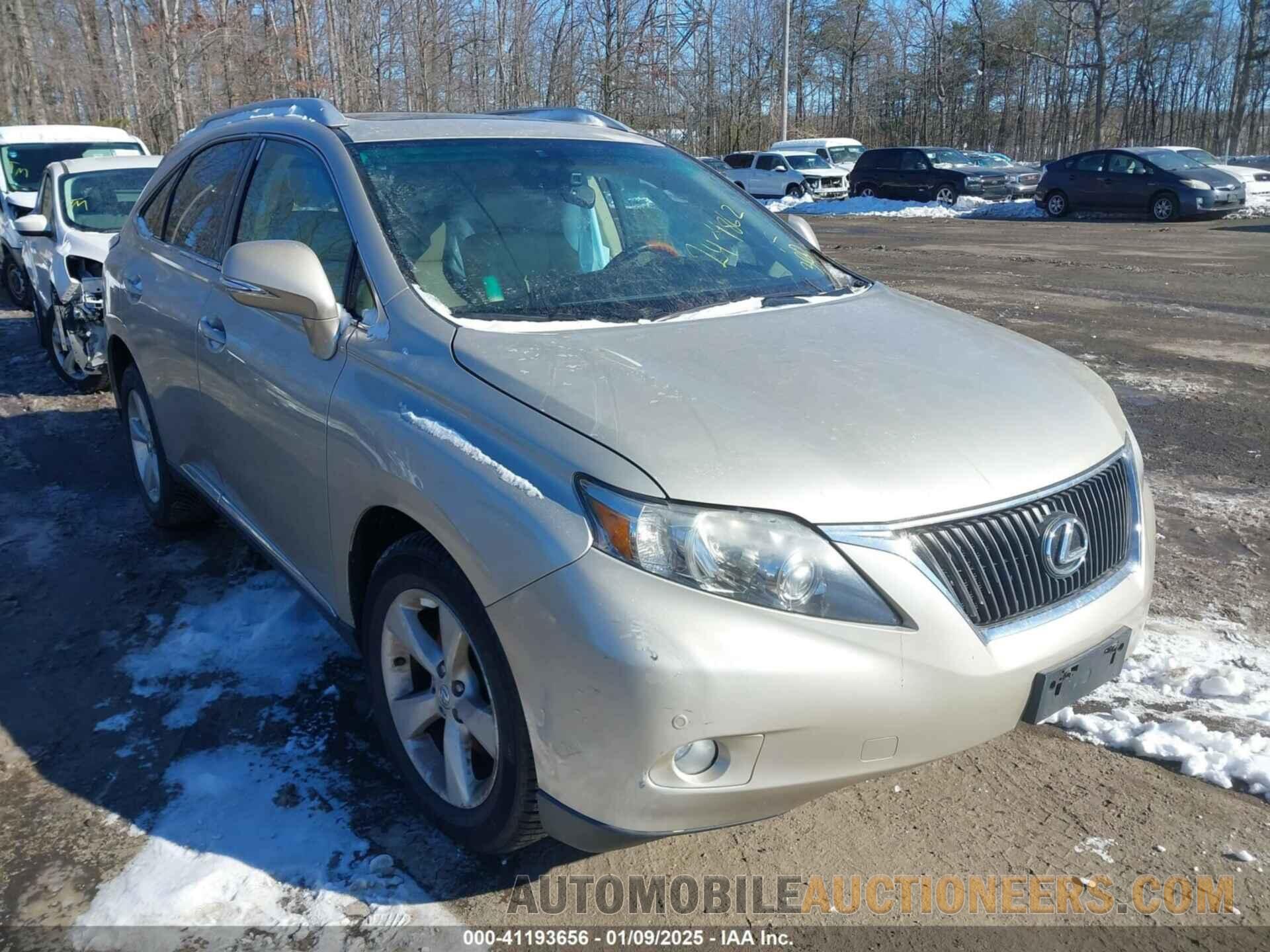 2T2BK1BAXCC138679 LEXUS RX 350 2012