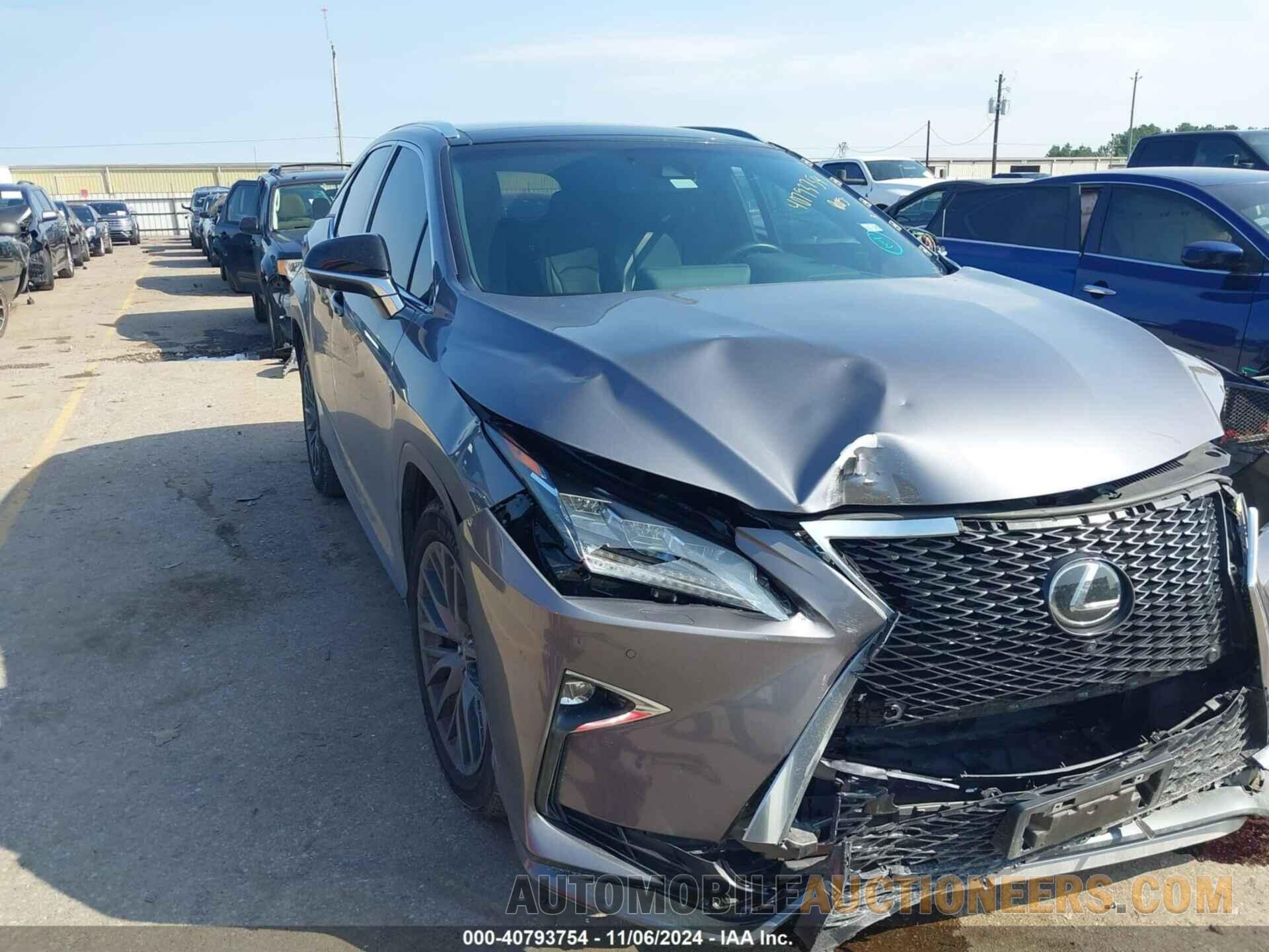 2T2BZMCA0JC142314 LEXUS RX 2018