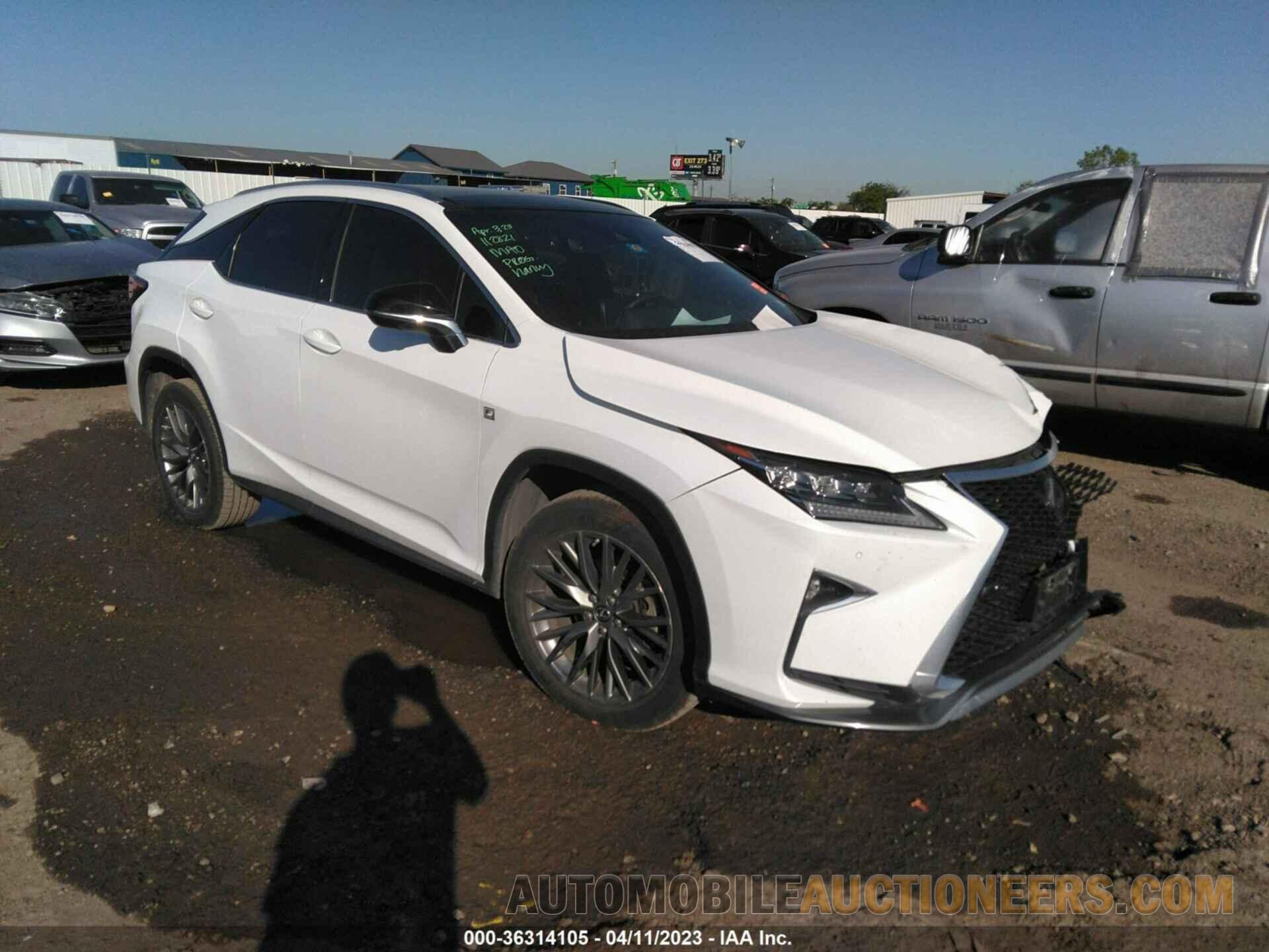 2T2BZMCA2KC169516 LEXUS RX 2019