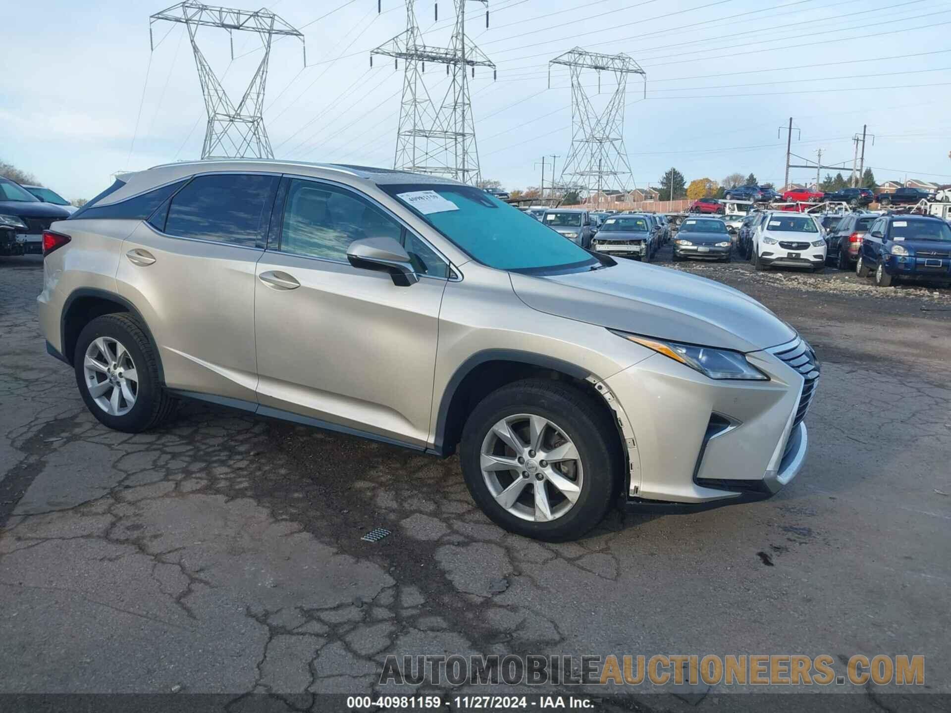 2T2BZMCA8HC106137 LEXUS RX 350 2017