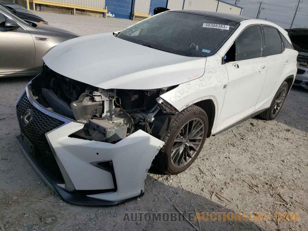 2T2BZMCA9GC001461 LEXUS RX350 2016