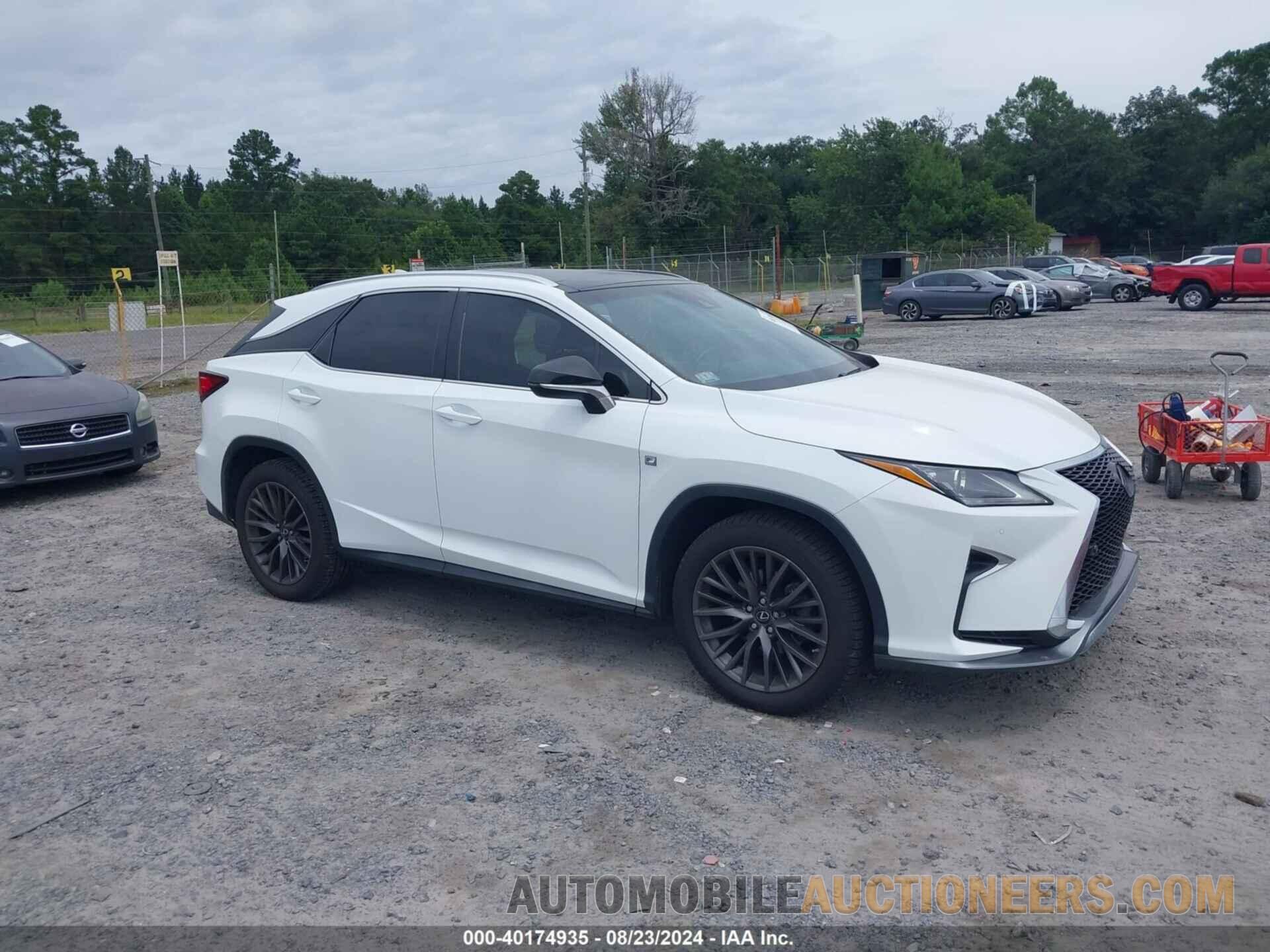 2T2BZMCA9GC051650 LEXUS RX 350 2016