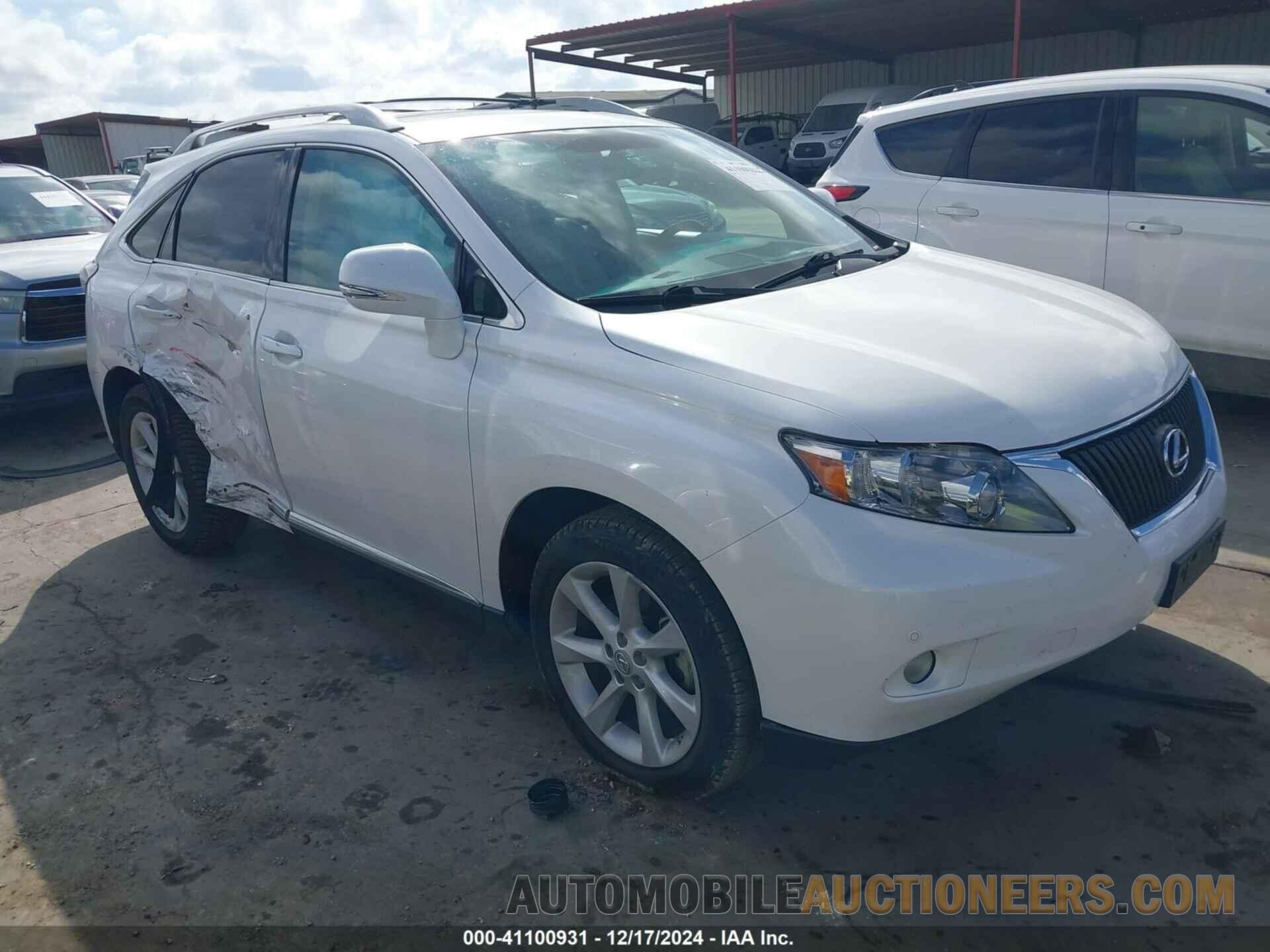 2T2ZK1BA0CC066373 LEXUS RX 350 2012